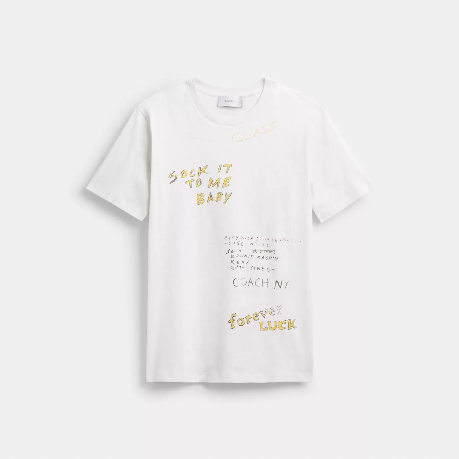 Sketch Print T-Shirt White Multi