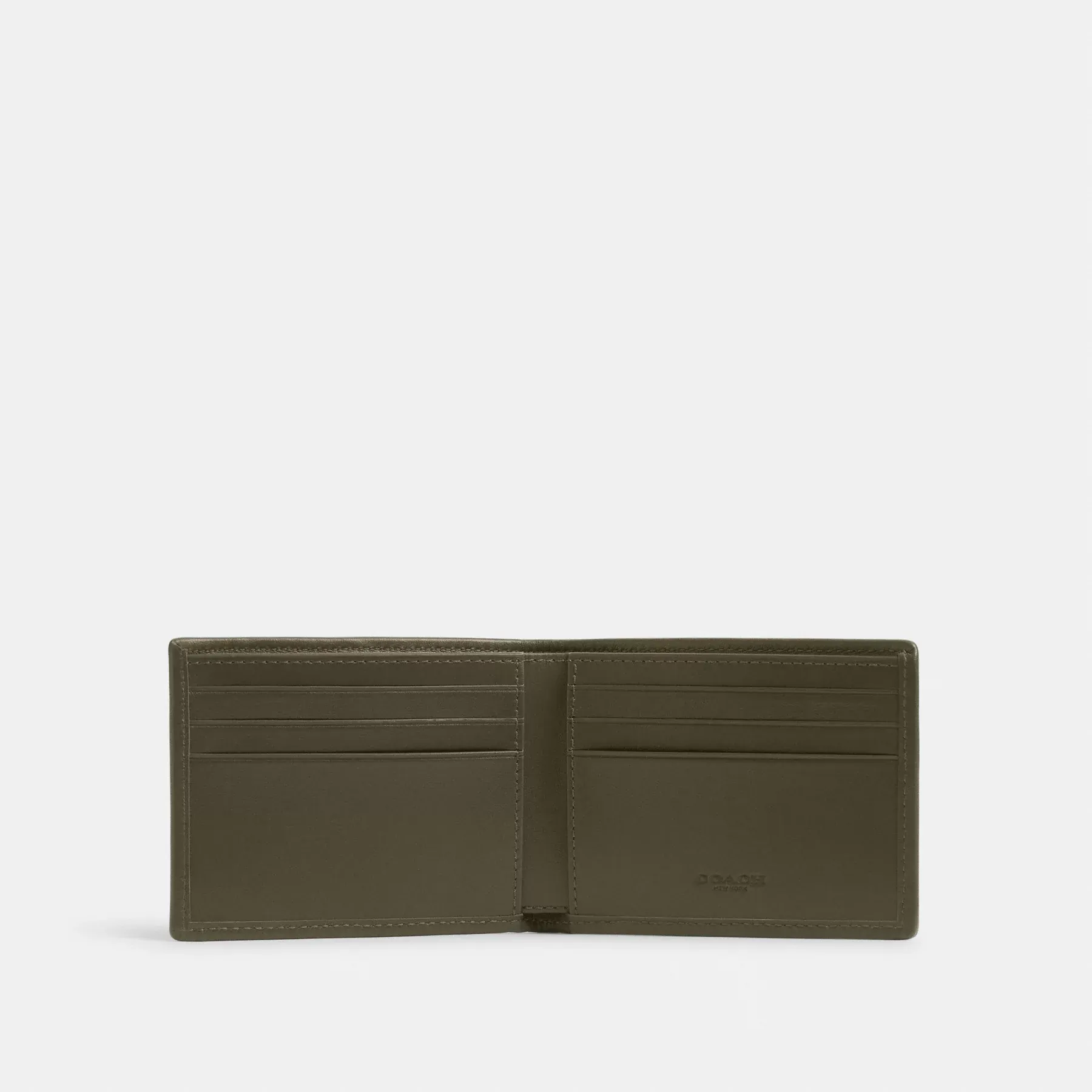 Slim Billfold Wallet In Signature Canvas Jacquard Army Green Slim Billfold Wallet In Signature Canvas Jacquard Army Green