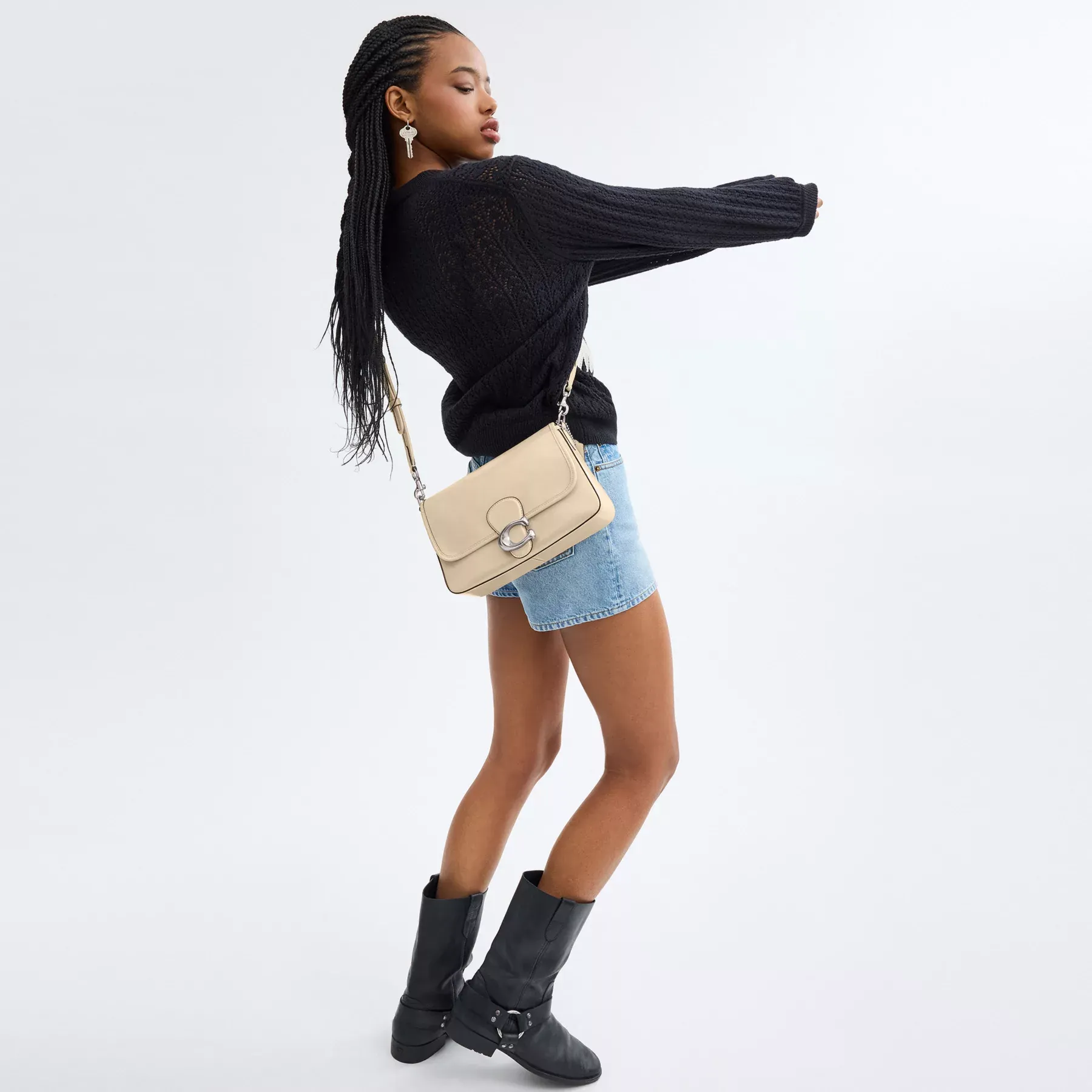 Soft Tabby Shoulder Bag Ivory Soft Tabby Shoulder Bag Ivory