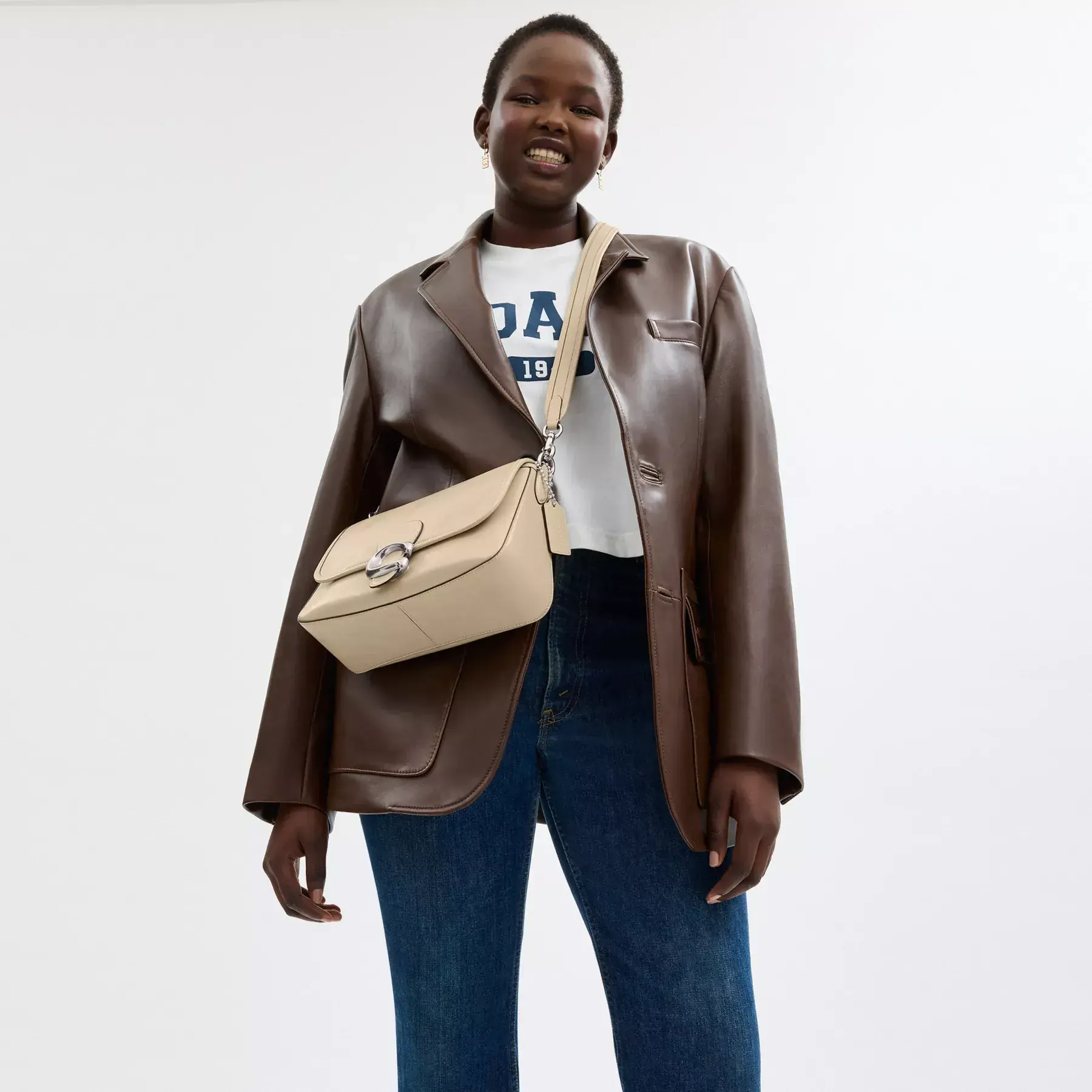 Soft Tabby Shoulder Bag Ivory Soft Tabby Shoulder Bag Ivory