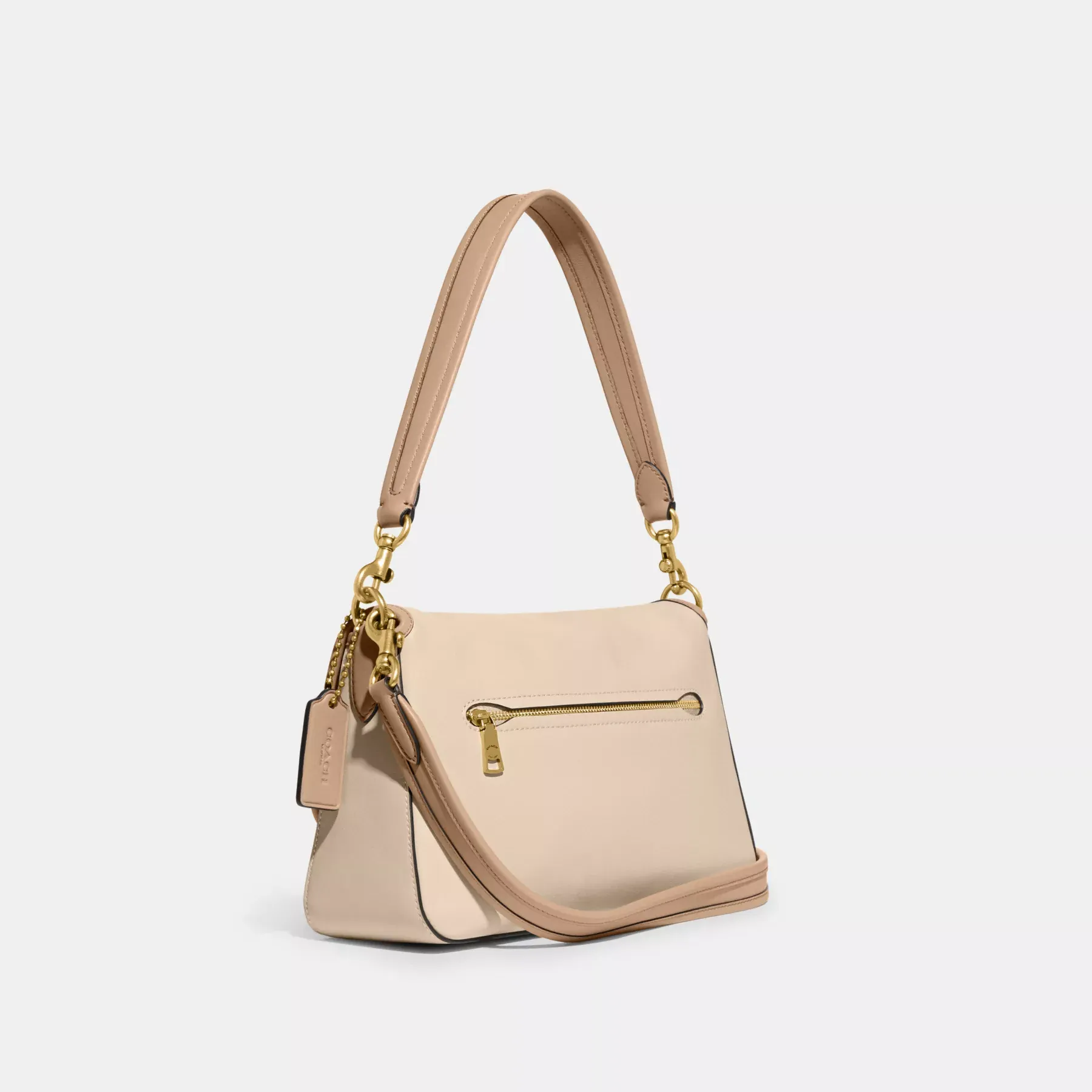 Soft Tabby Shoulder Bag In Colorblock Ivory Multi