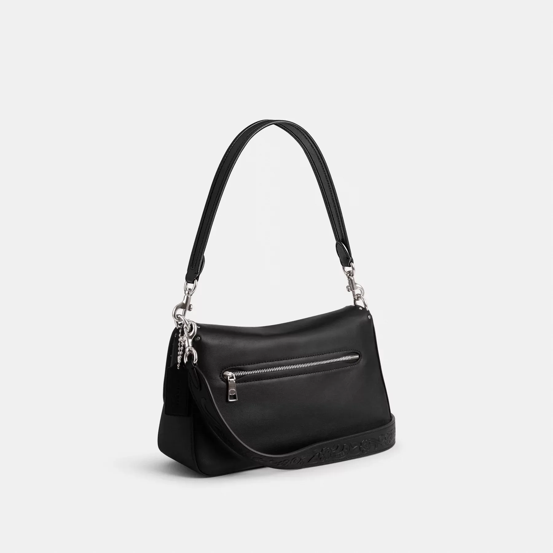 Soft Tabby Shoulder Bag With Rivets Black Soft Tabby Shoulder Bag With Rivets Black