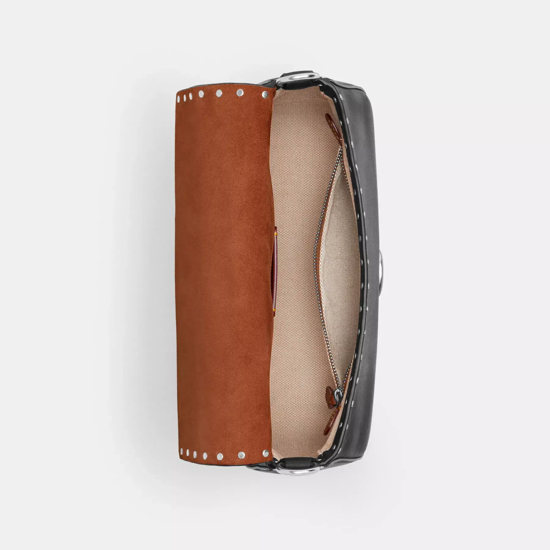 Soft Tabby Shoulder Bag With Rivets Black Soft Tabby Shoulder Bag With Rivets Black