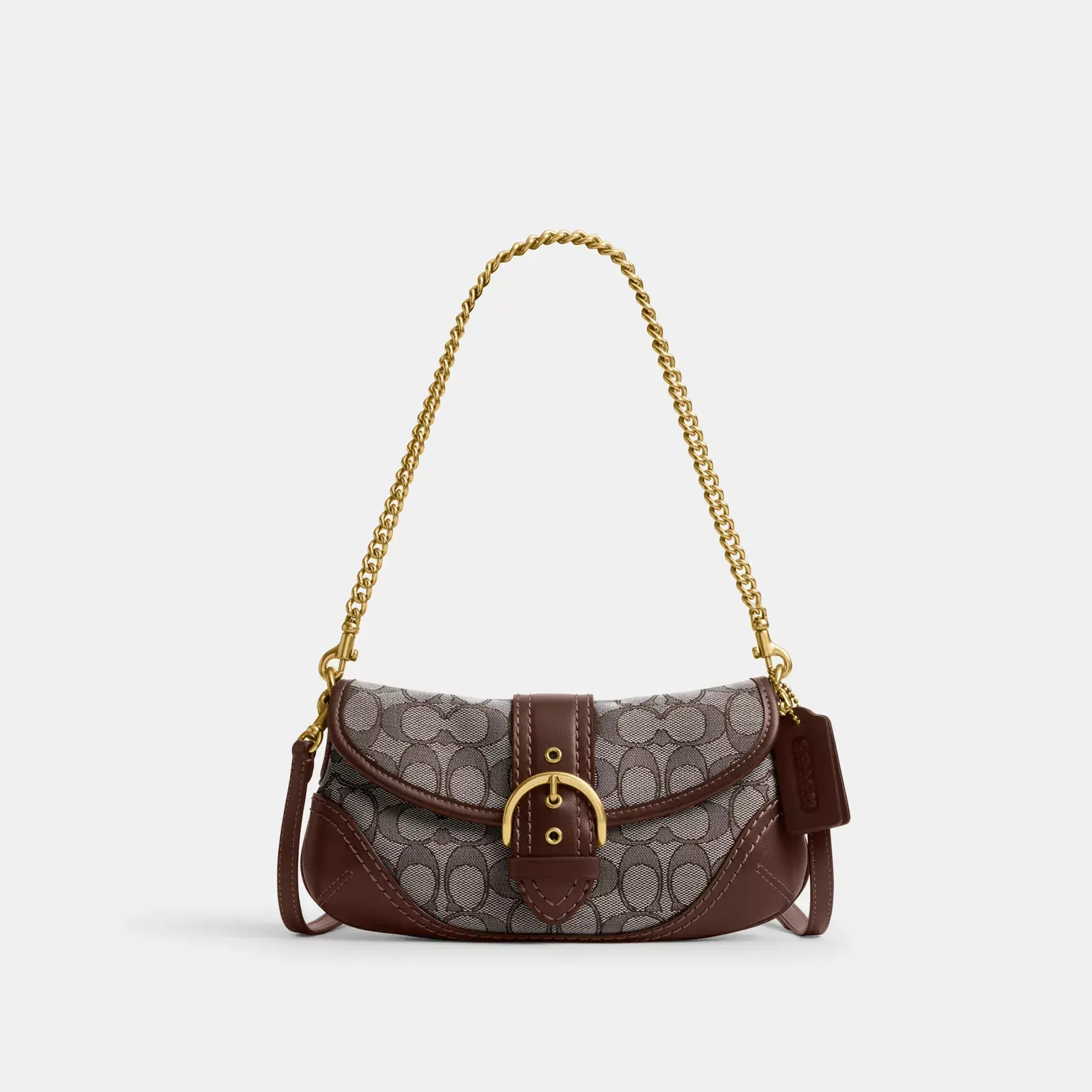Soho Bag 25 In Signature Jacquard Oak Maple Soho Bag 25 In Signature Jacquard Oak Maple