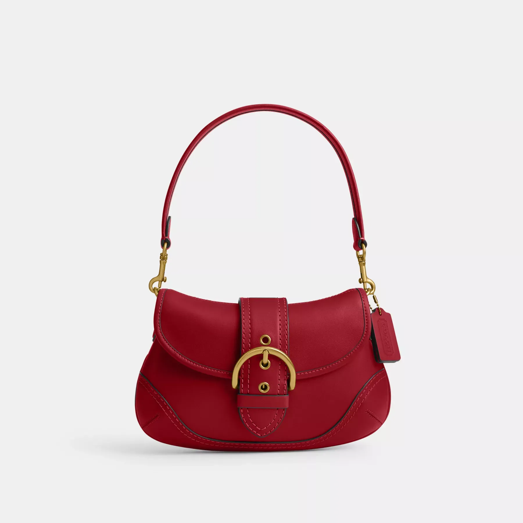 Soho Bag In Regenerative Leather Ruby