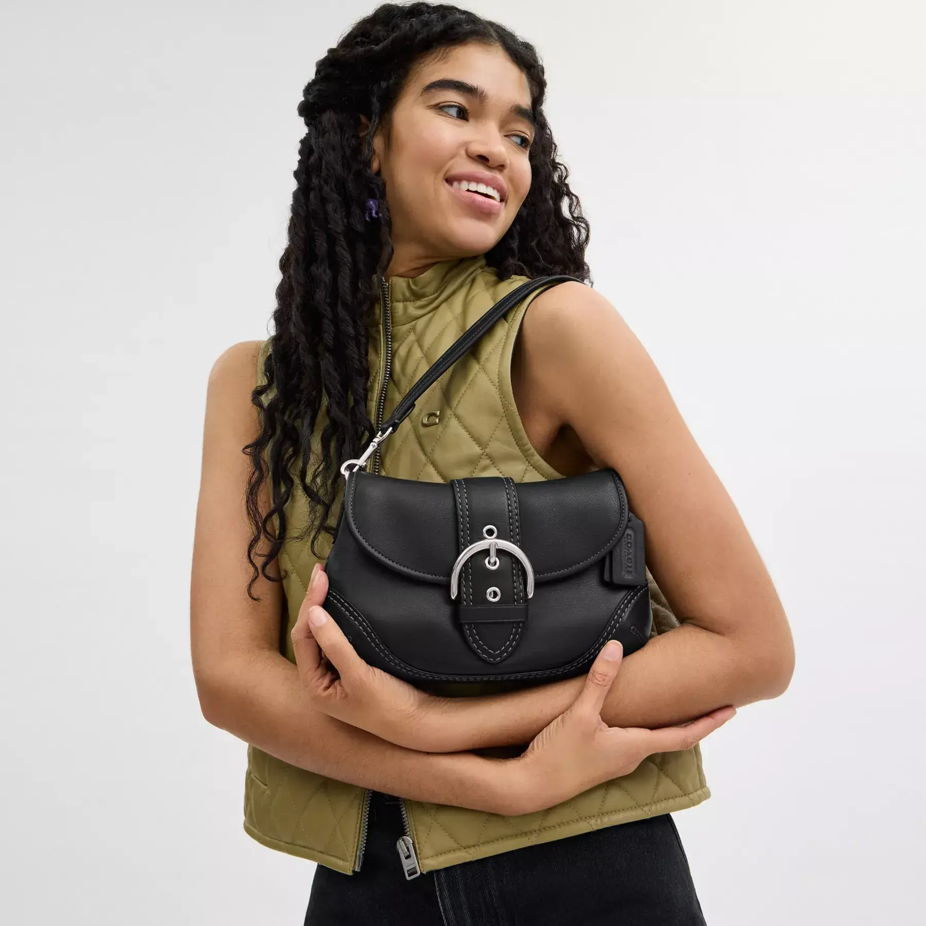 Soho Bag In Regenerative Leather Black Soho Bag In Regenerative Leather Black