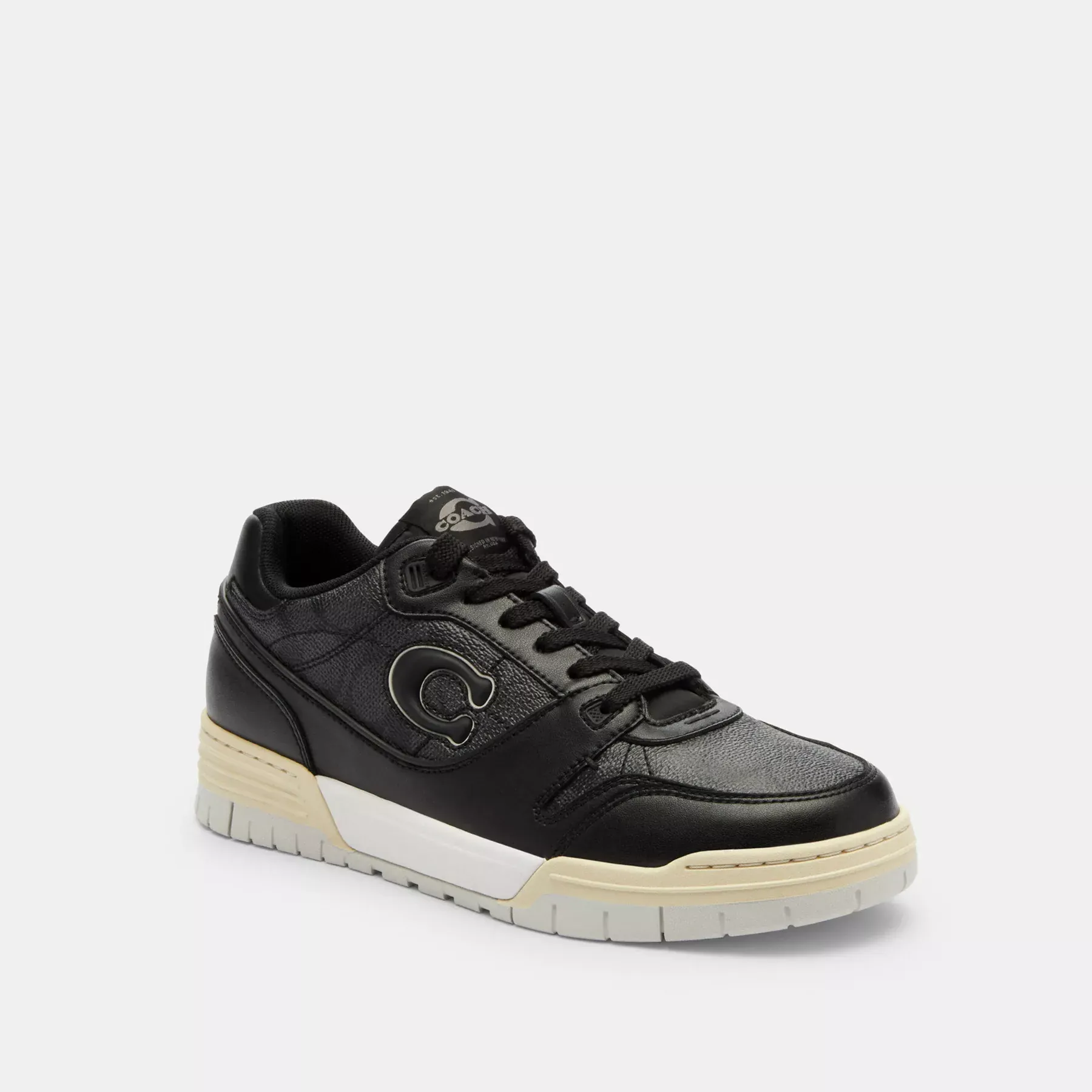 Soho Sneaker With Signature Canvas Charcoal/Black