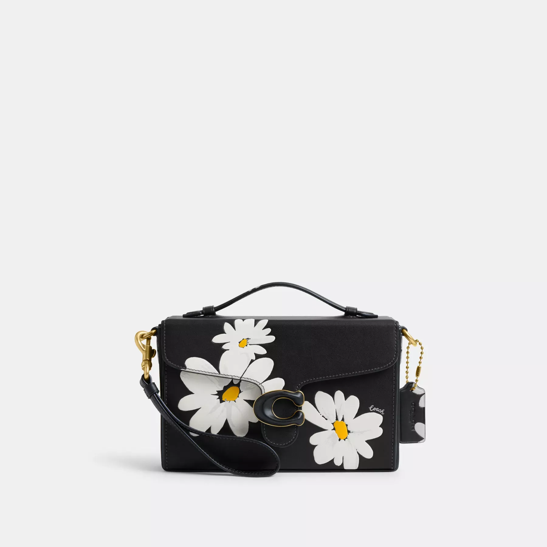 Tabby Box Bag With Floral Print Black Multi