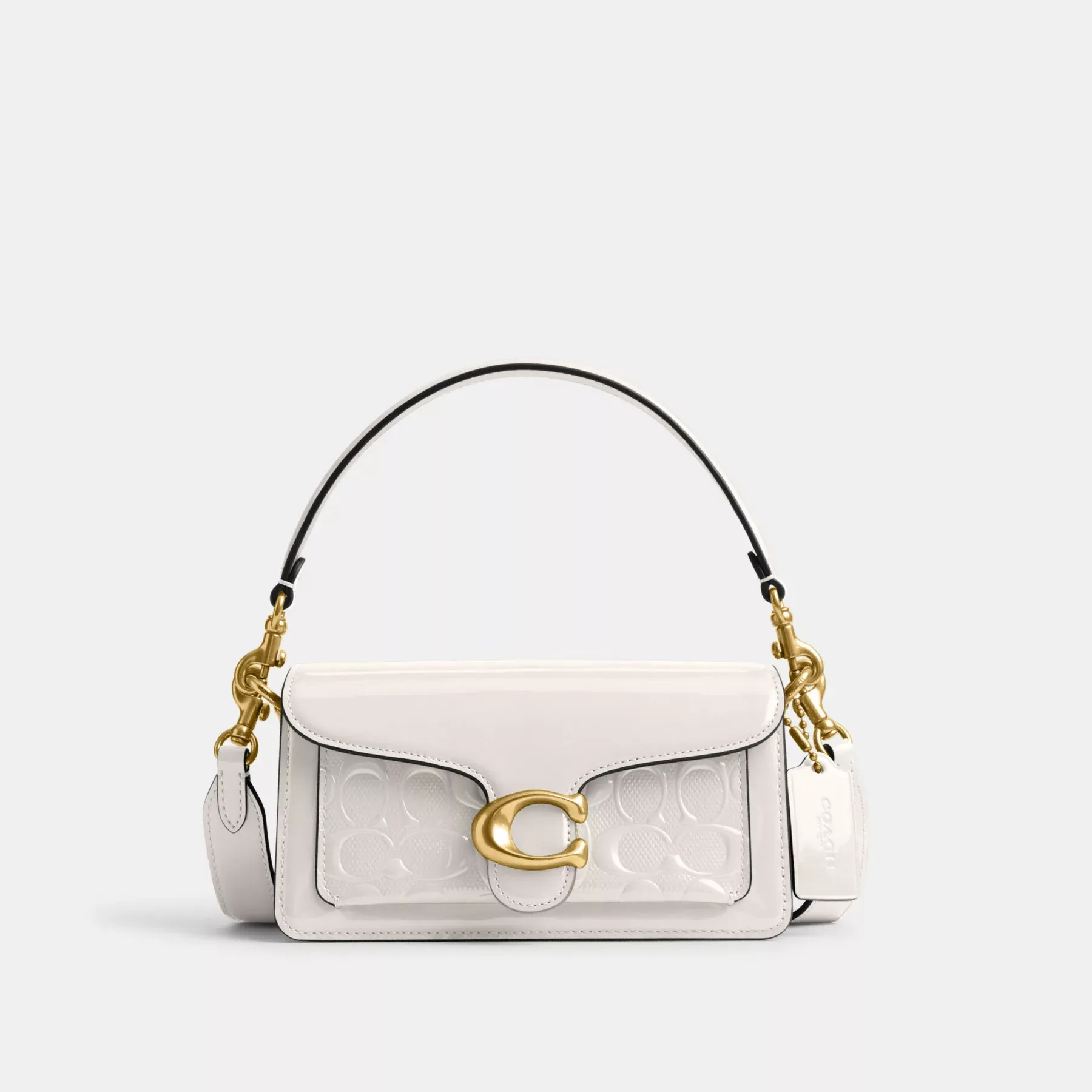 Tabby Shoulder Bag 20 In Signature Leather Chalk