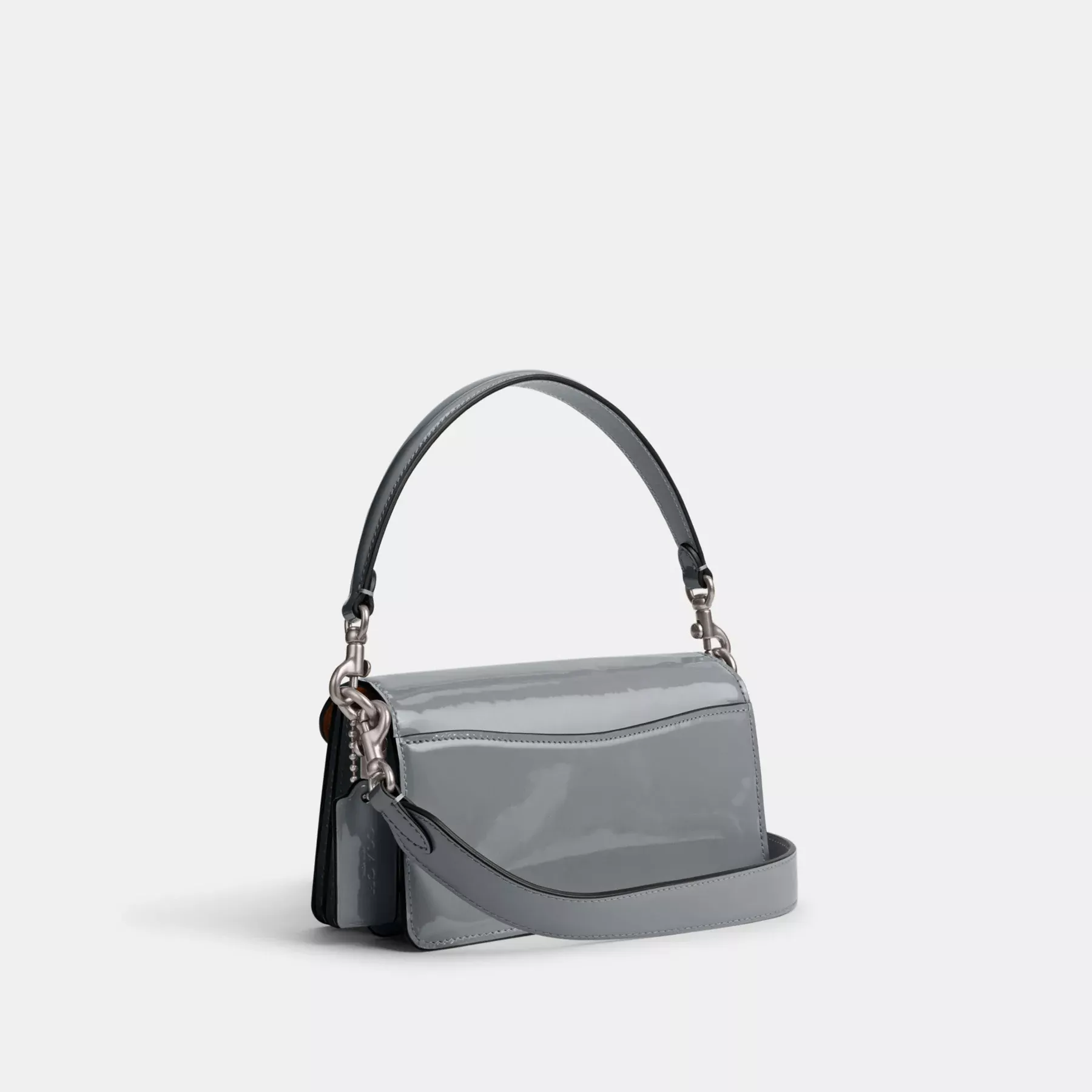 Tabby Shoulder Bag 20 In Signature Leather Grey Blue