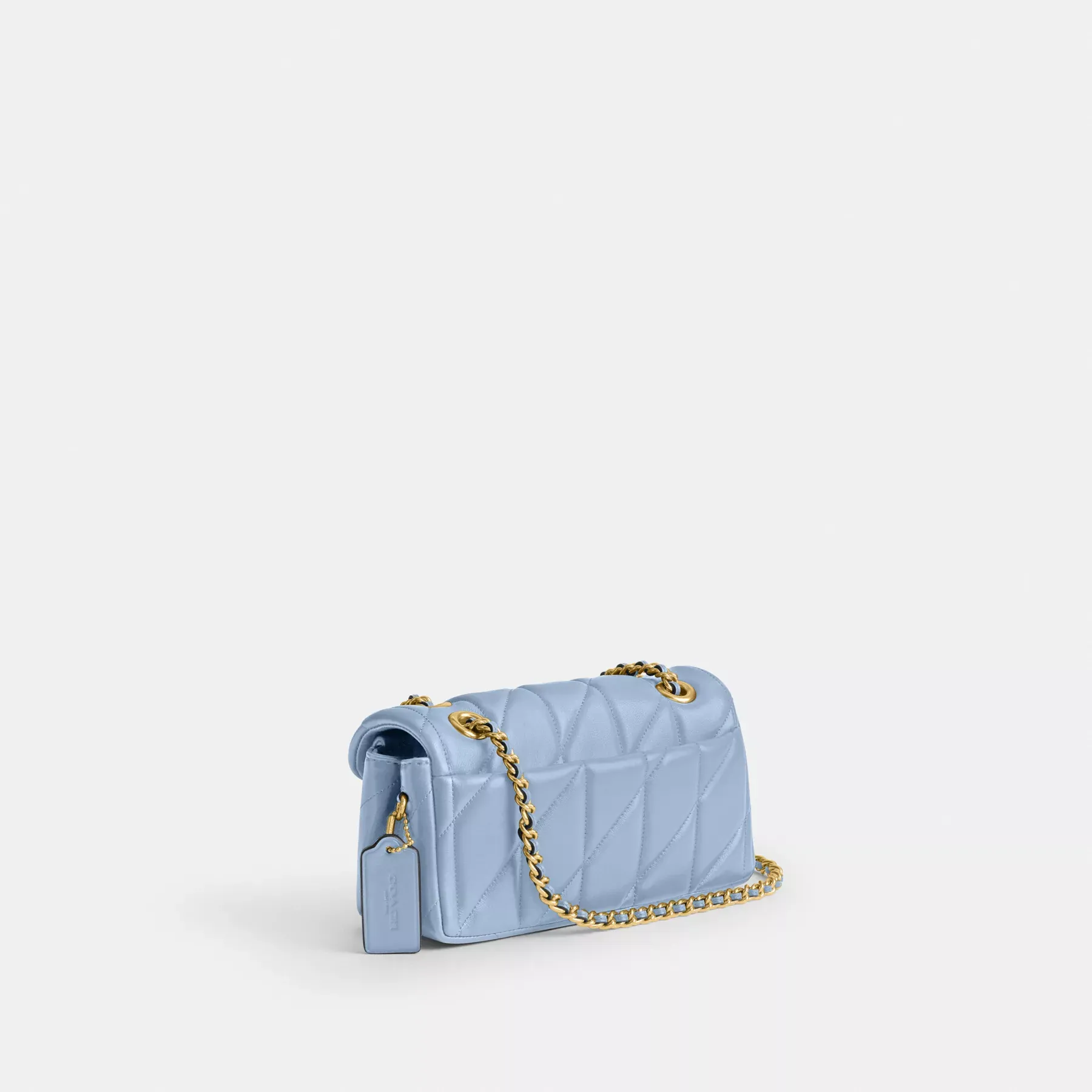 Tabby Shoulder Bag 20 With Pillow Quilting Bluebell