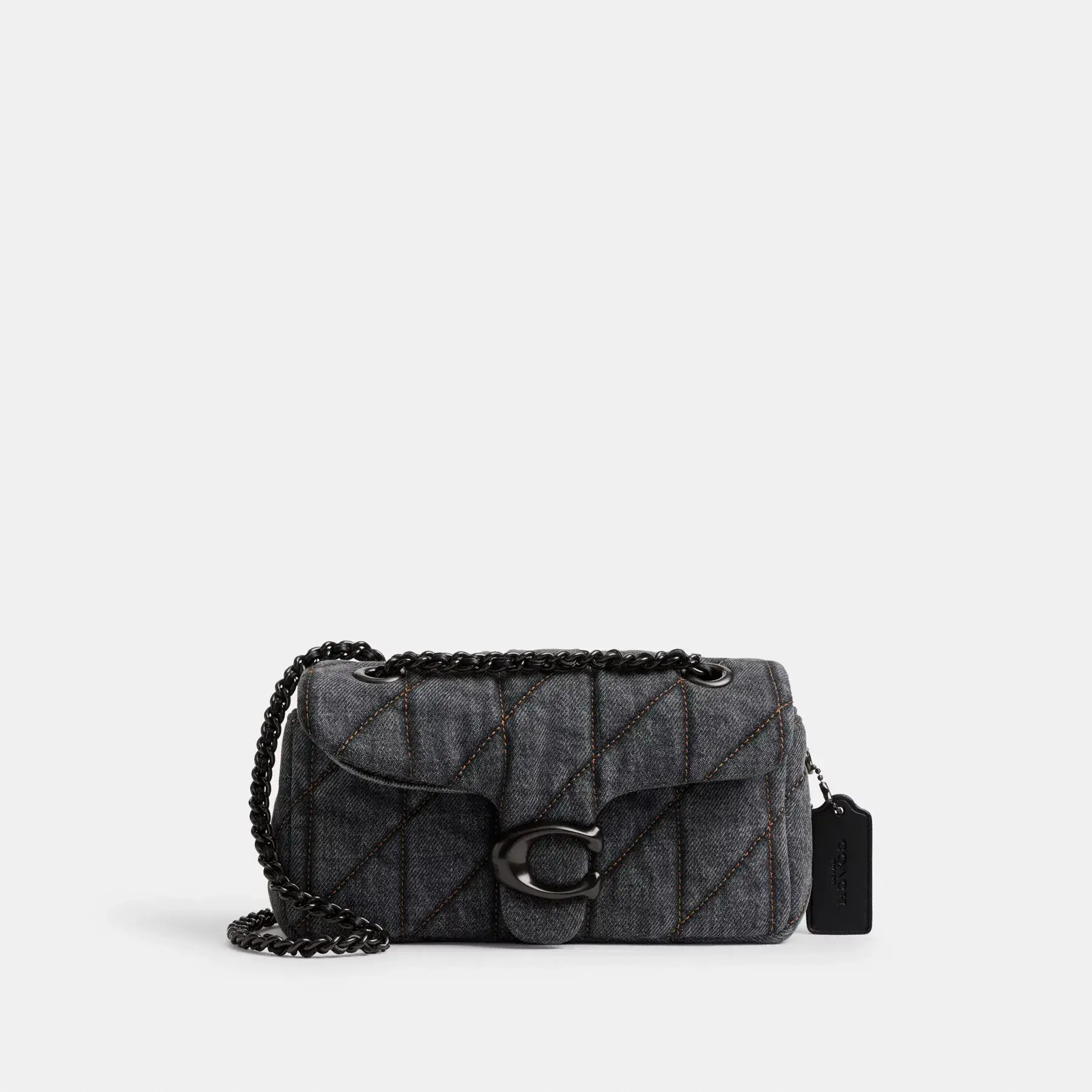 Tabby Shoulder Bag 20 With Quilting Washed Grey