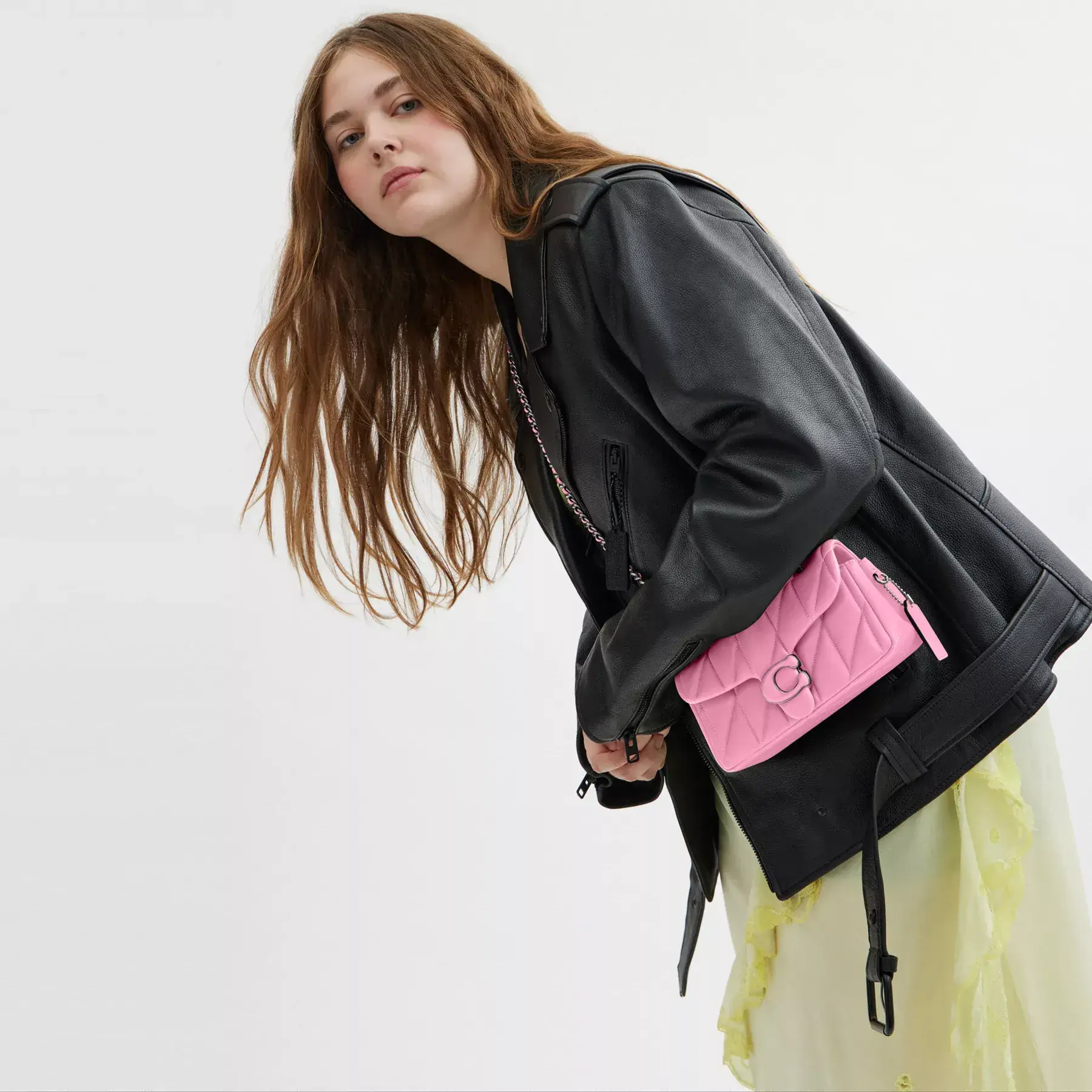 Tabby Shoulder Bag 20 With Quilting Vivid Pink Tabby Shoulder Bag 20 With Quilting Vivid Pink