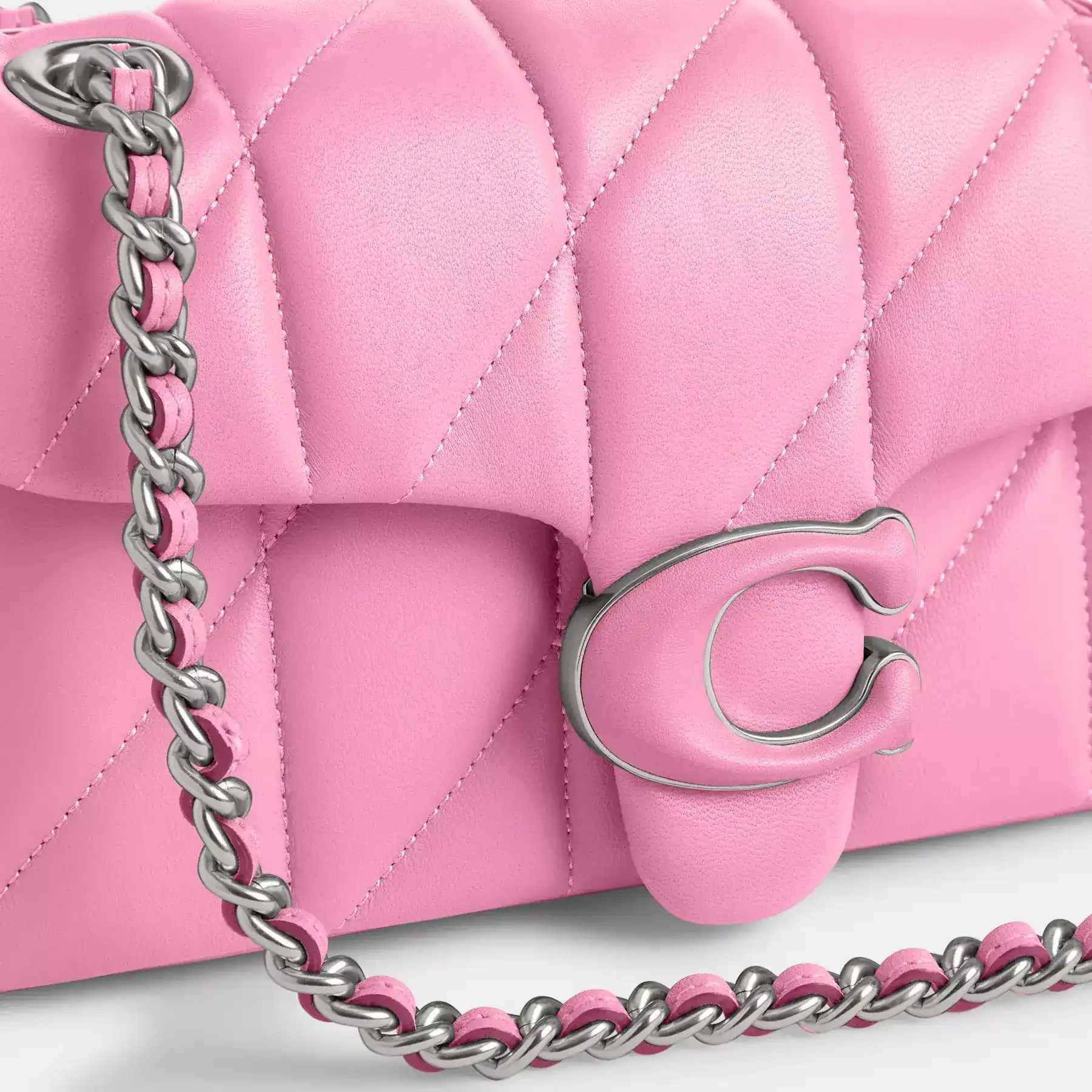 Tabby Shoulder Bag 20 With Quilting Vivid Pink Tabby Shoulder Bag 20 With Quilting Vivid Pink