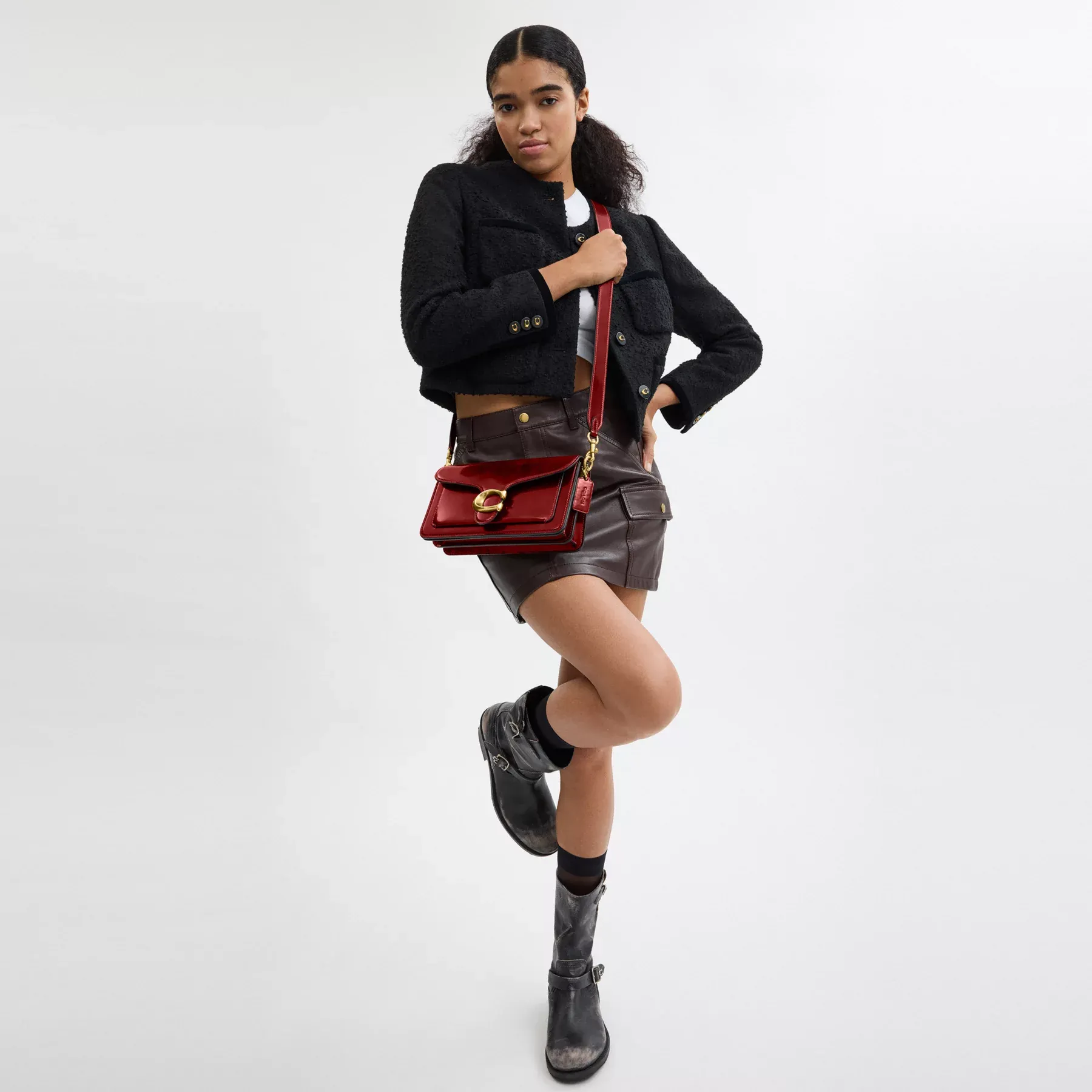 Tabby Shoulder Bag 26 Dark Ruby Tabby Shoulder Bag 26 Dark Ruby