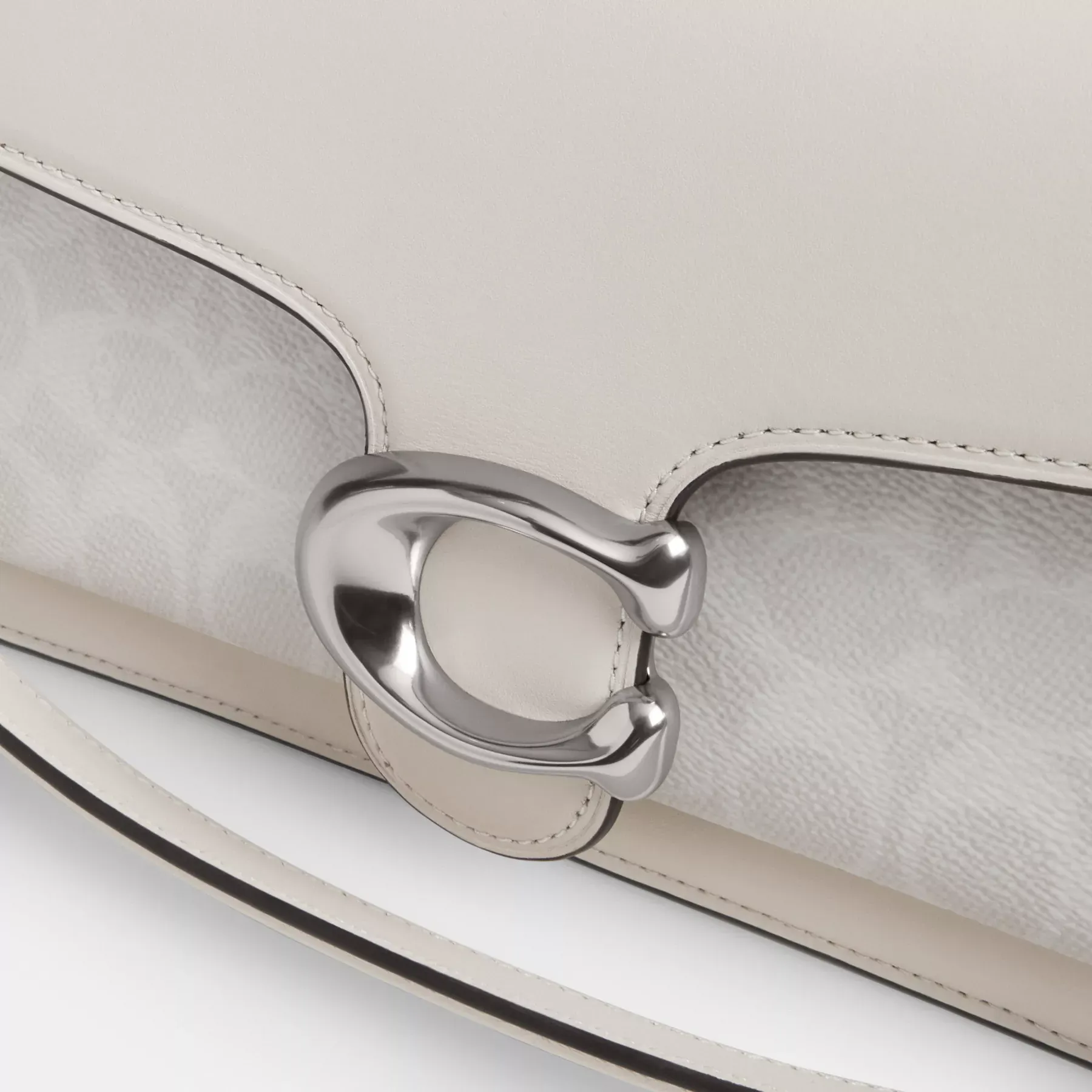 Tabby Shoulder Bag 26 In Signature Canvas White Chalk Tabby Shoulder Bag 26 In Signature Canvas White Chalk