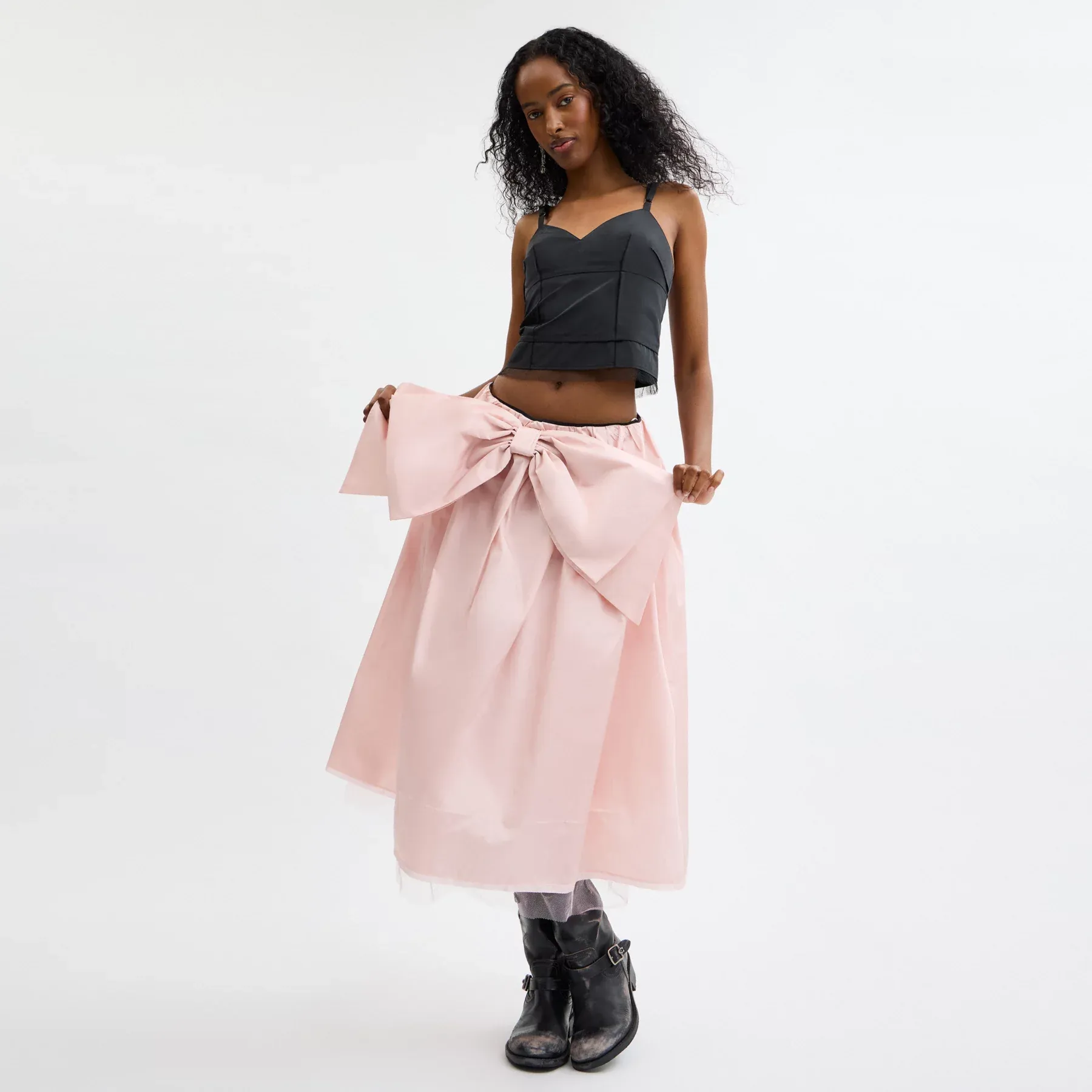 Taffeta Skirt Pink