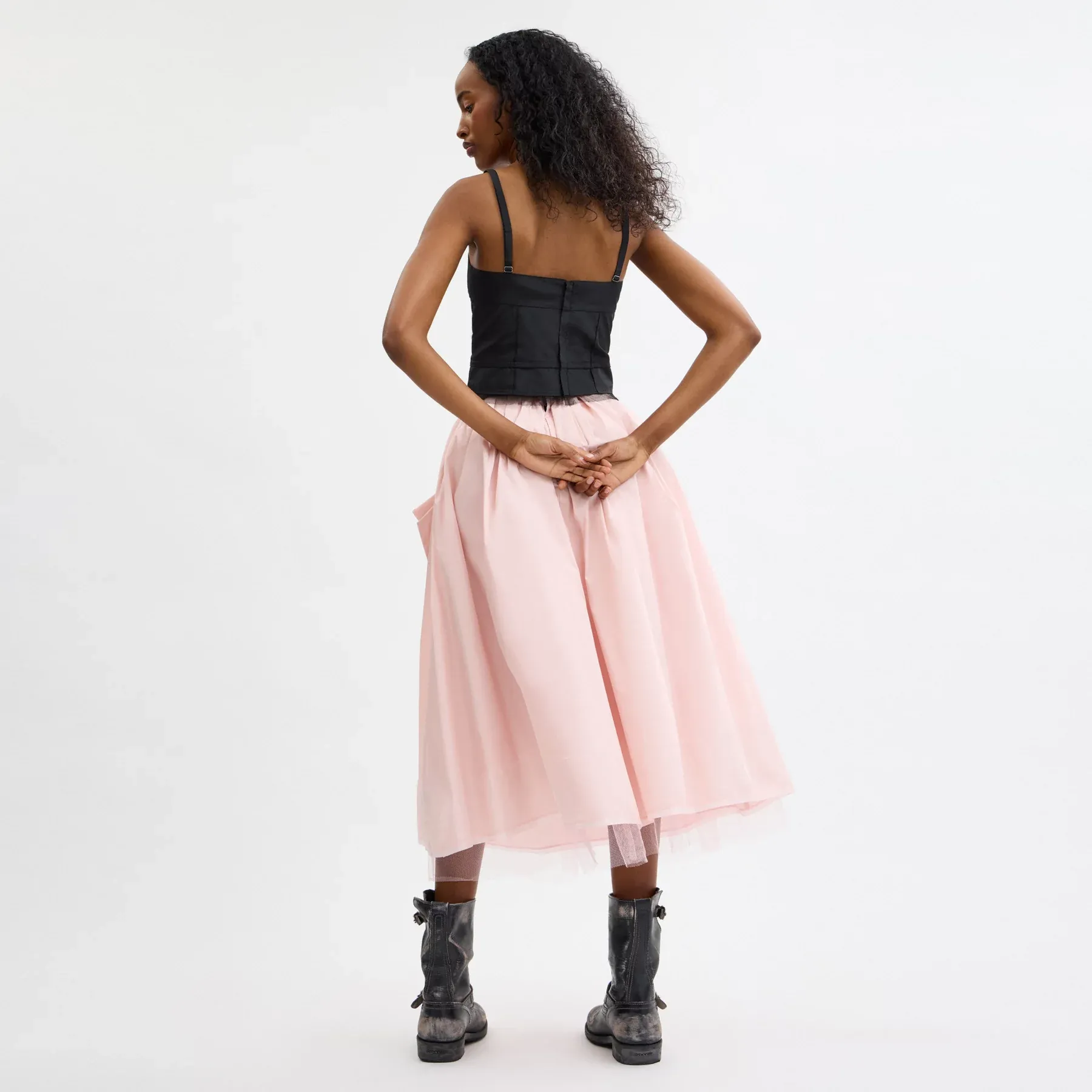 Taffeta Skirt Pink Taffeta Skirt Pink