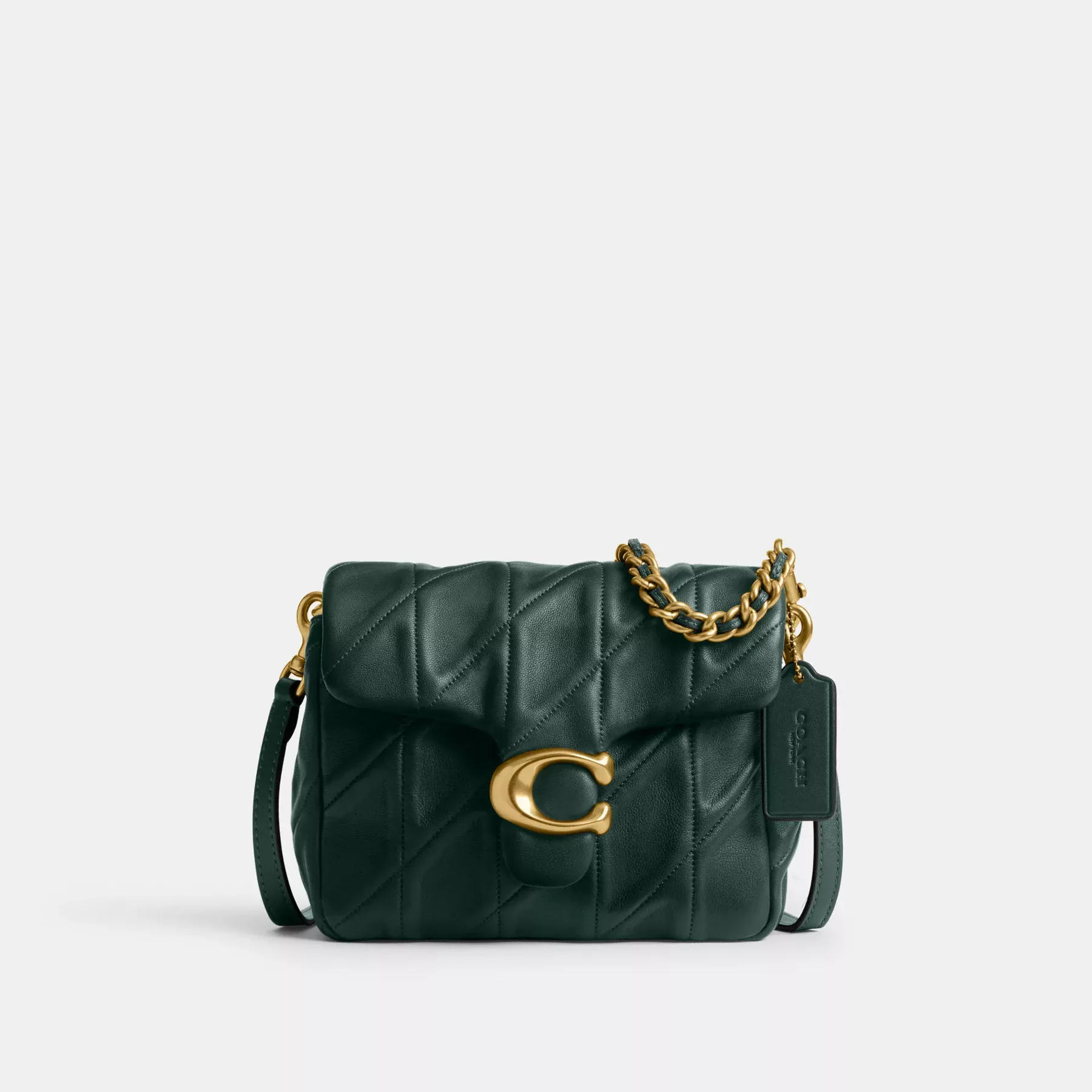 Times Square Tabby Shoulder Bag 17 With Quilting Forest