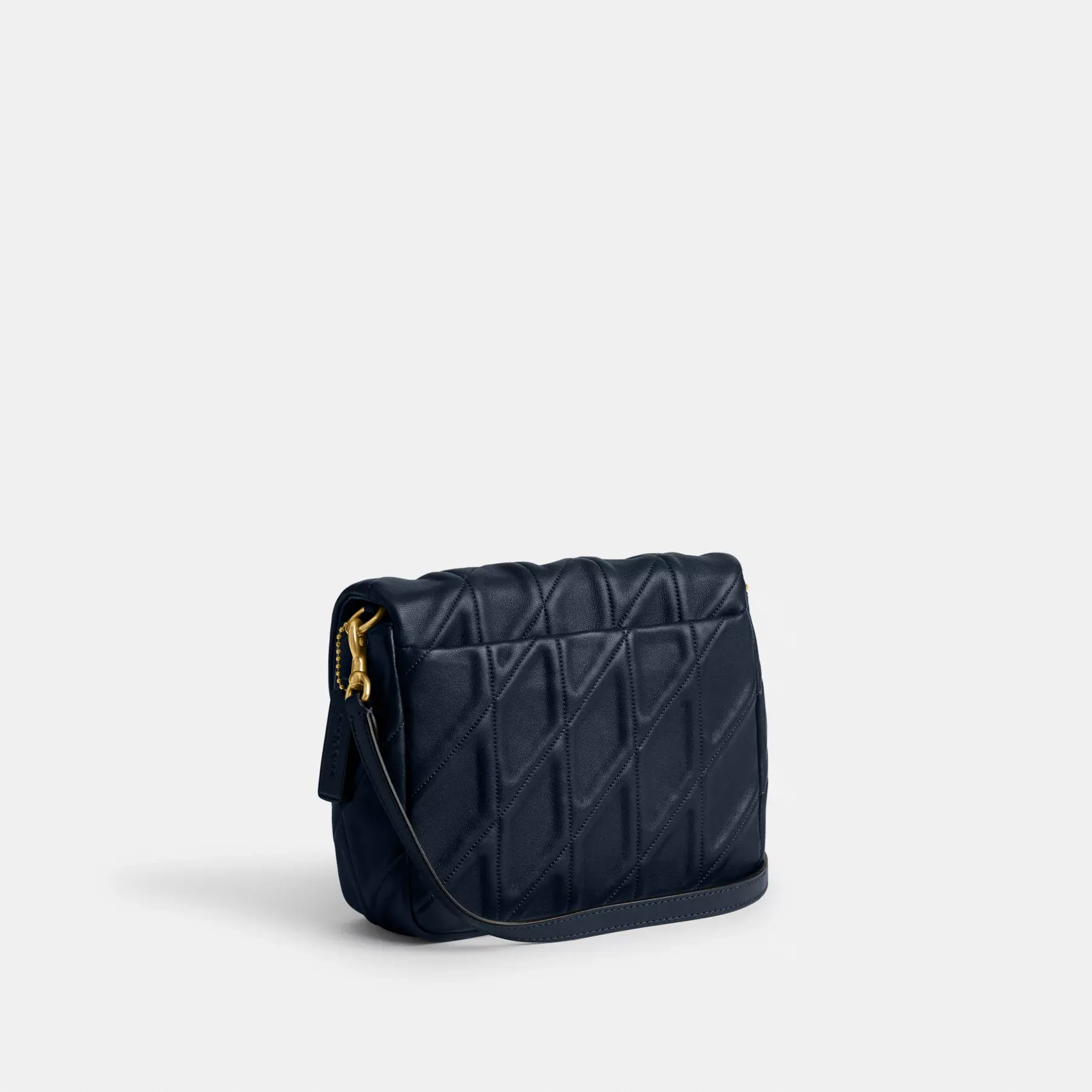 Times Square Tabby Shoulder Bag With Quilting Dark Navy Times Square Tabby Shoulder Bag With Quilting Dark Navy