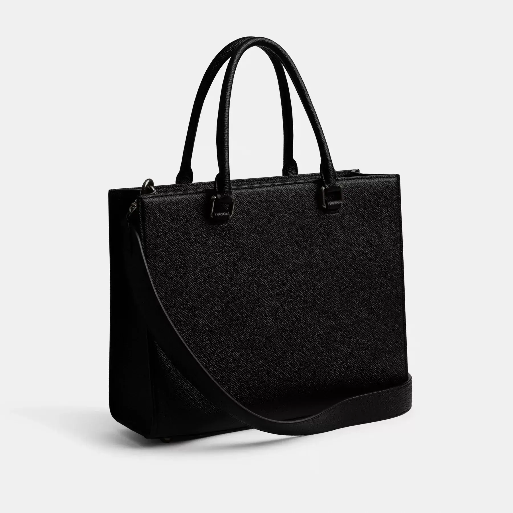Tote With Signature Canvas Black