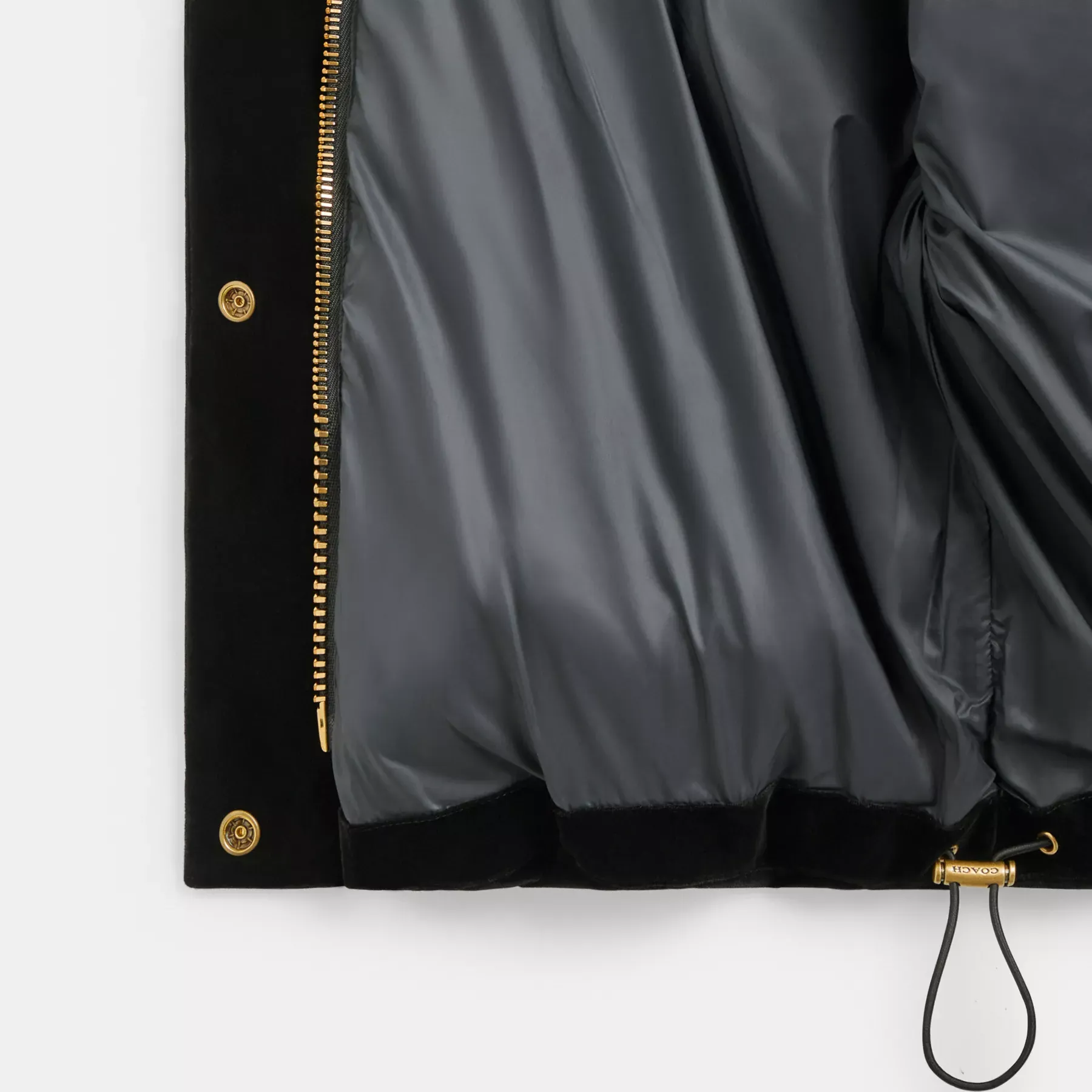 Velvet Puffer Black Velvet Puffer Black