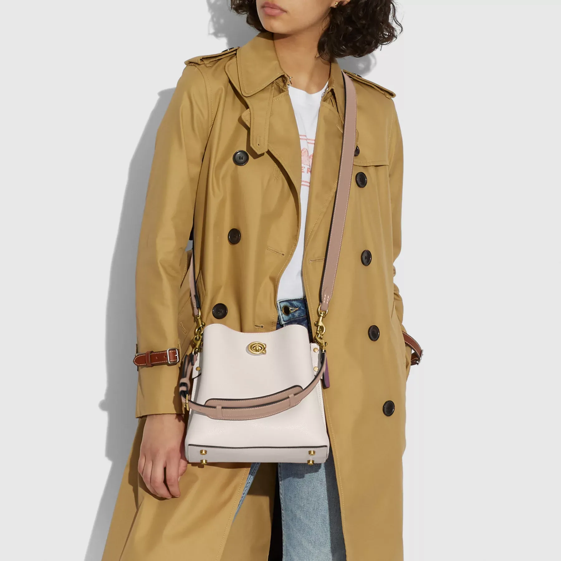 Willow Bucket Bag In Colorblock Chalk Multi Willow Bucket Bag In Colorblock Chalk Multi