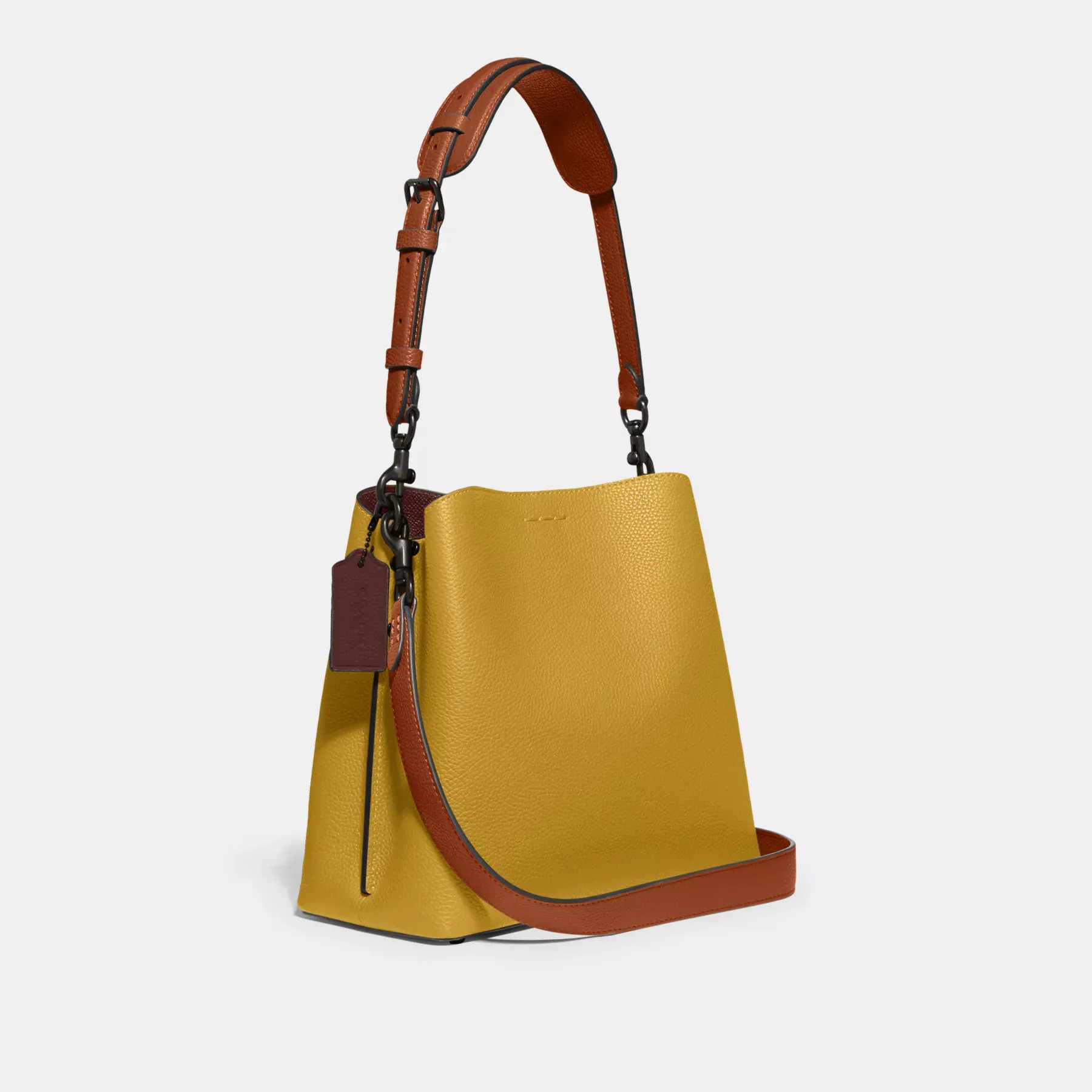 Willow Bucket Bag In Colorblock Flax Multi