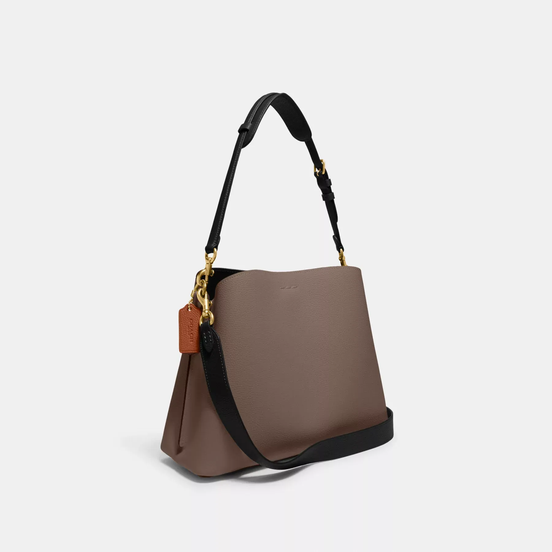 Willow Shoulder Bag In Colorblock Dark Stone