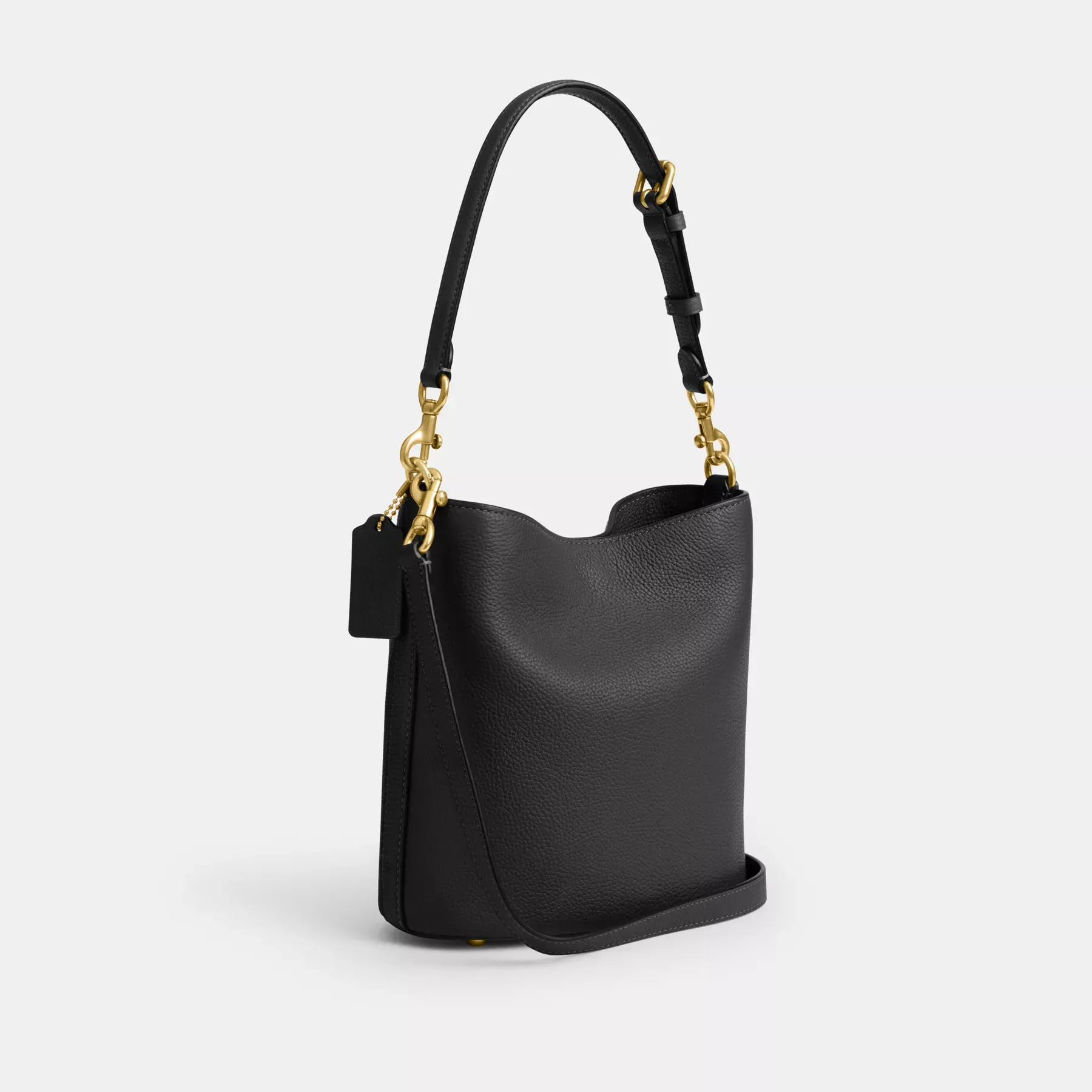 Willow Soft Bucket Bag 19 Black