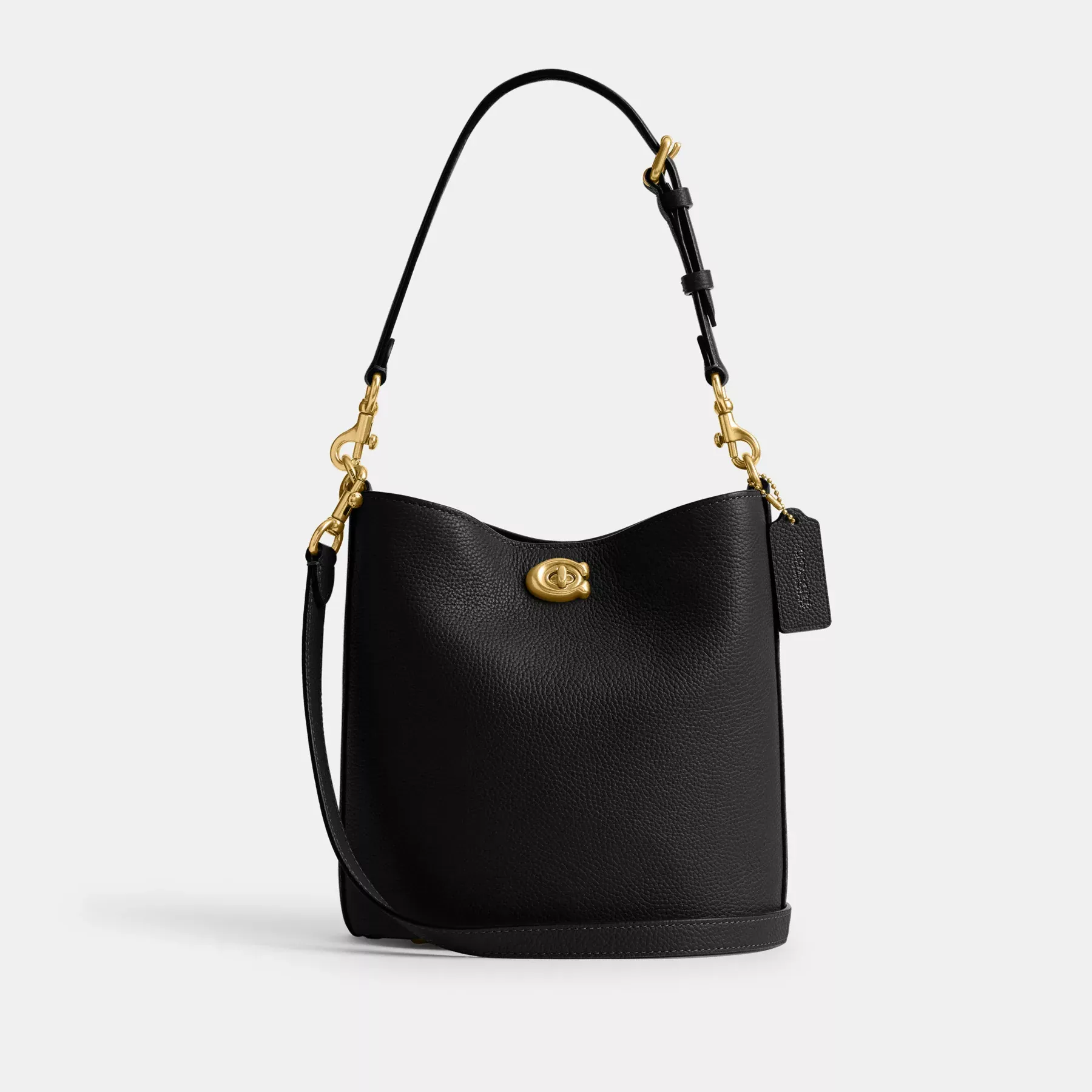 Willow Soft Bucket Bag 19 Black