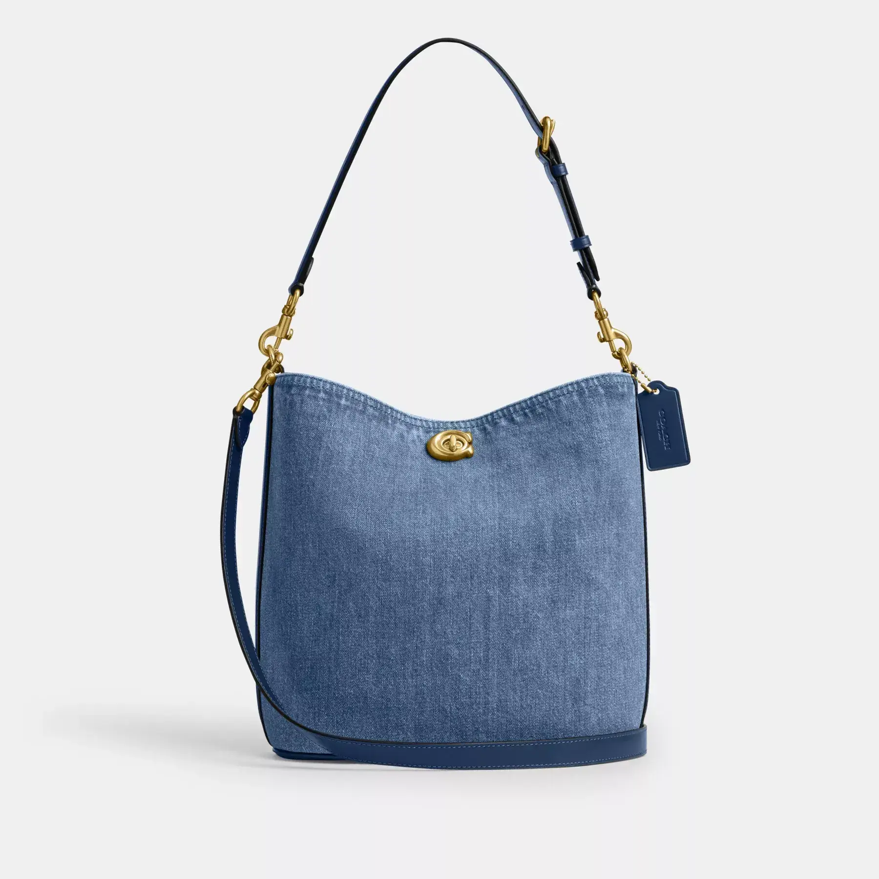 Willow Soft Bucket Bag Deep Blue