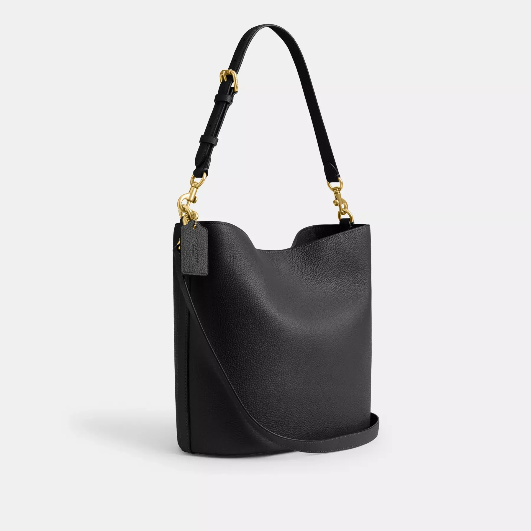 Willow Soft Bucket Bag Black
