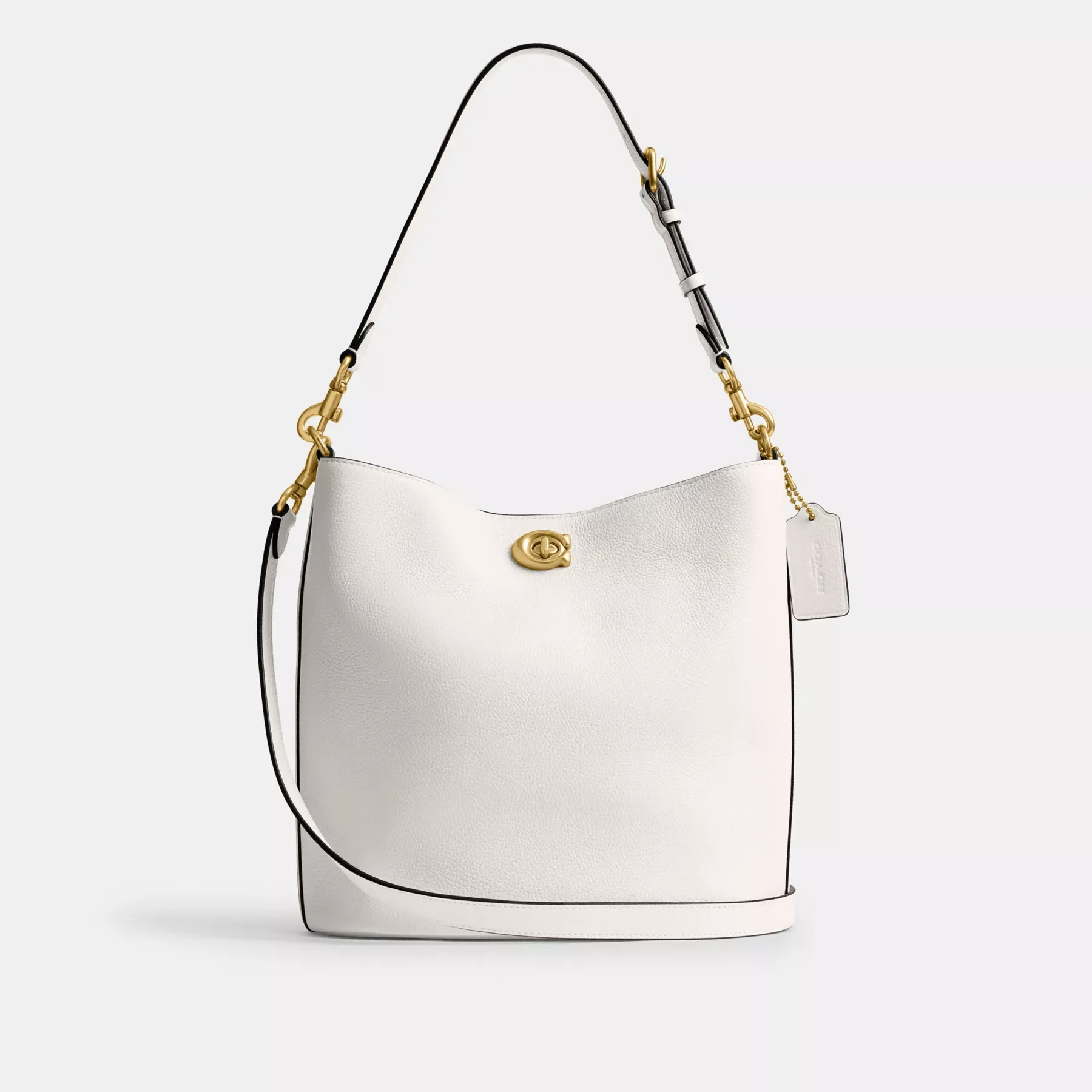 Willow Soft Bucket Bag Chalk