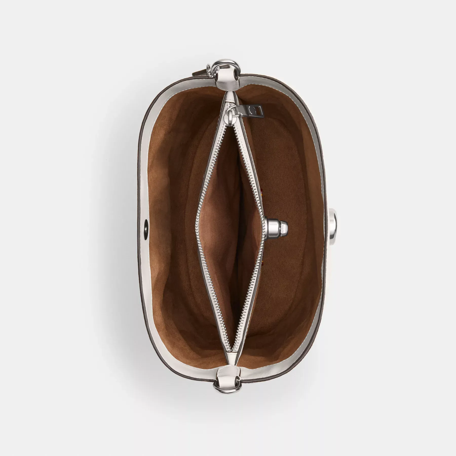 Willow Soft Bucket Bag In Signature Canvas White Chalk Willow Soft Bucket Bag In Signature Canvas White Chalk