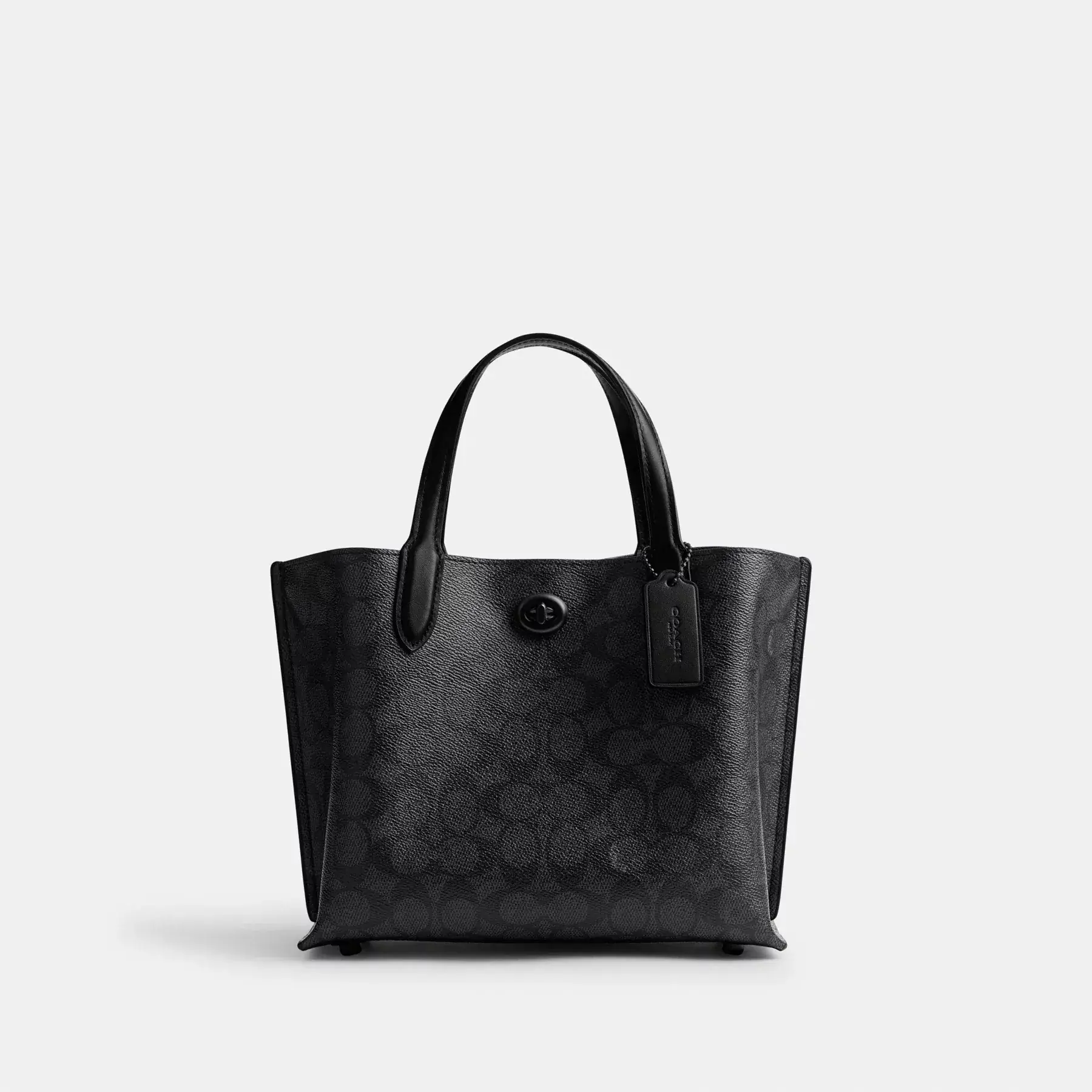 Willow Tote 24 In Signature Canvas Charcoal/Black