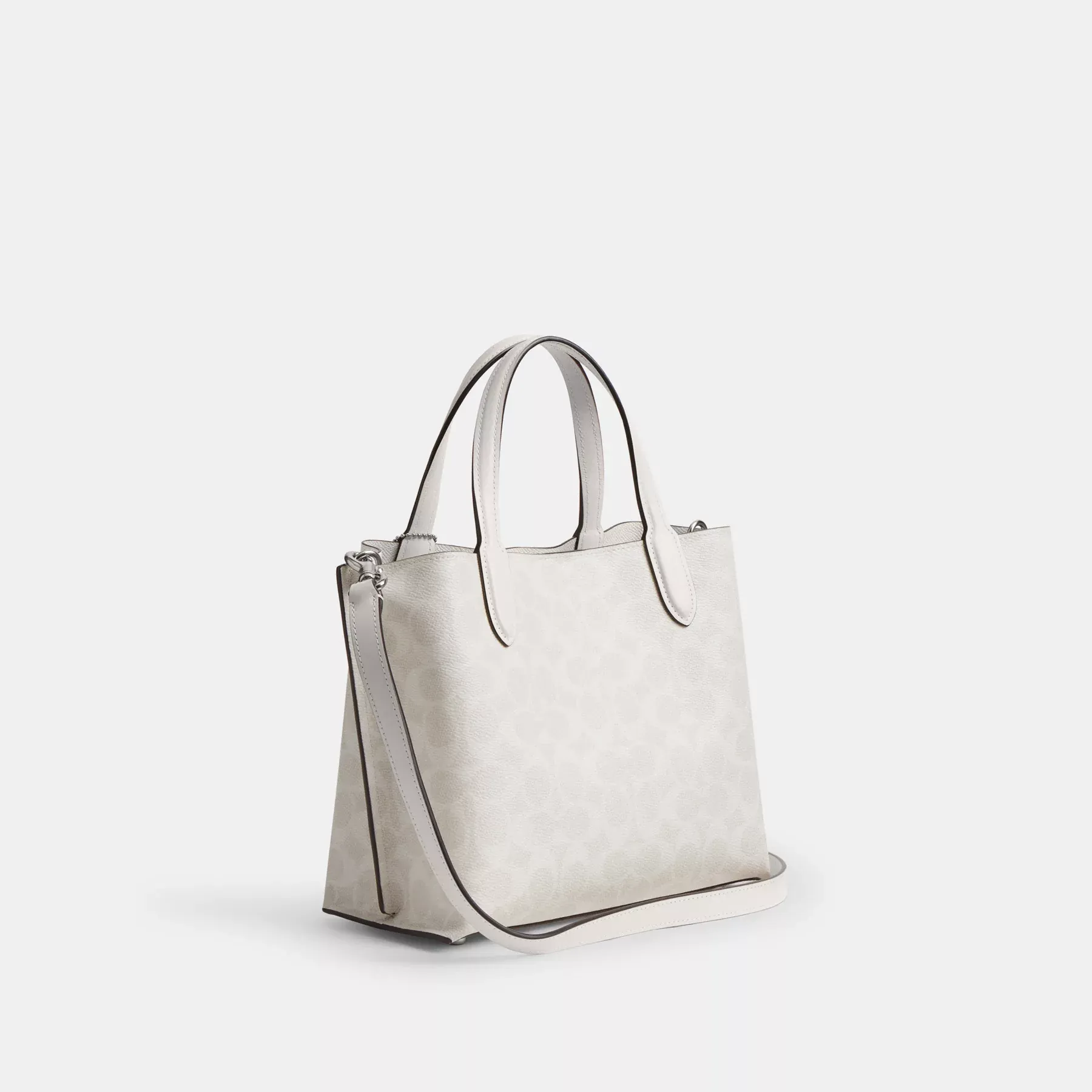 Willow Tote Bag 24 In Signature Canvas White Chalk