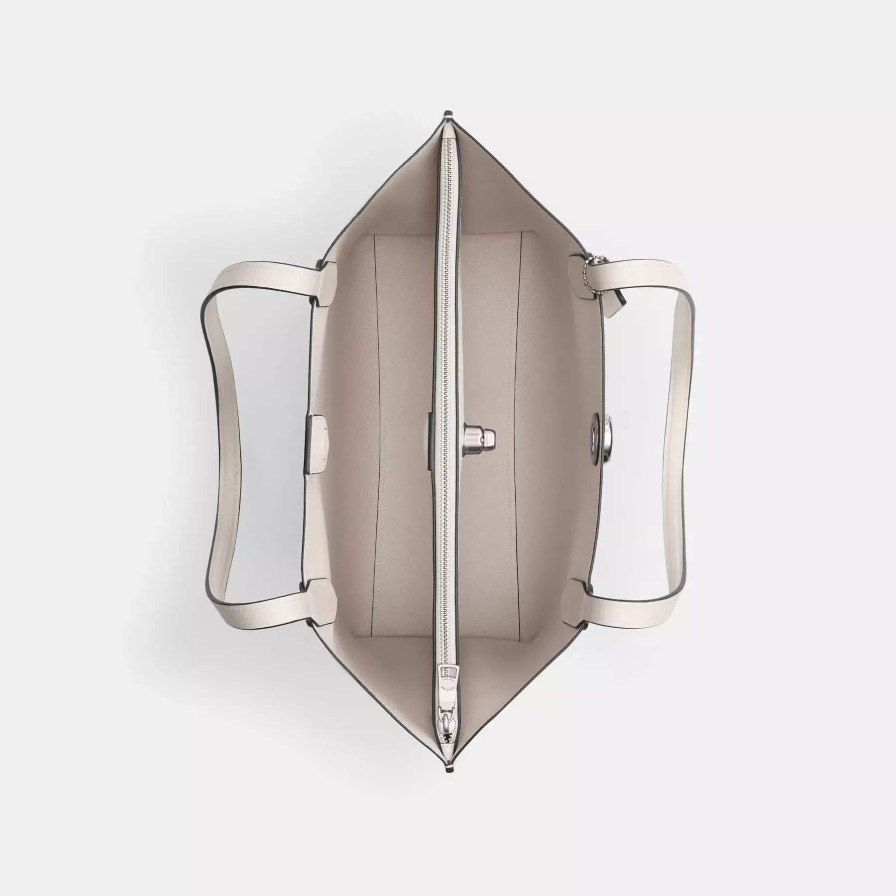 Willow Tote Bag In Signature Canvas White Chalk Willow Tote Bag In Signature Canvas White Chalk