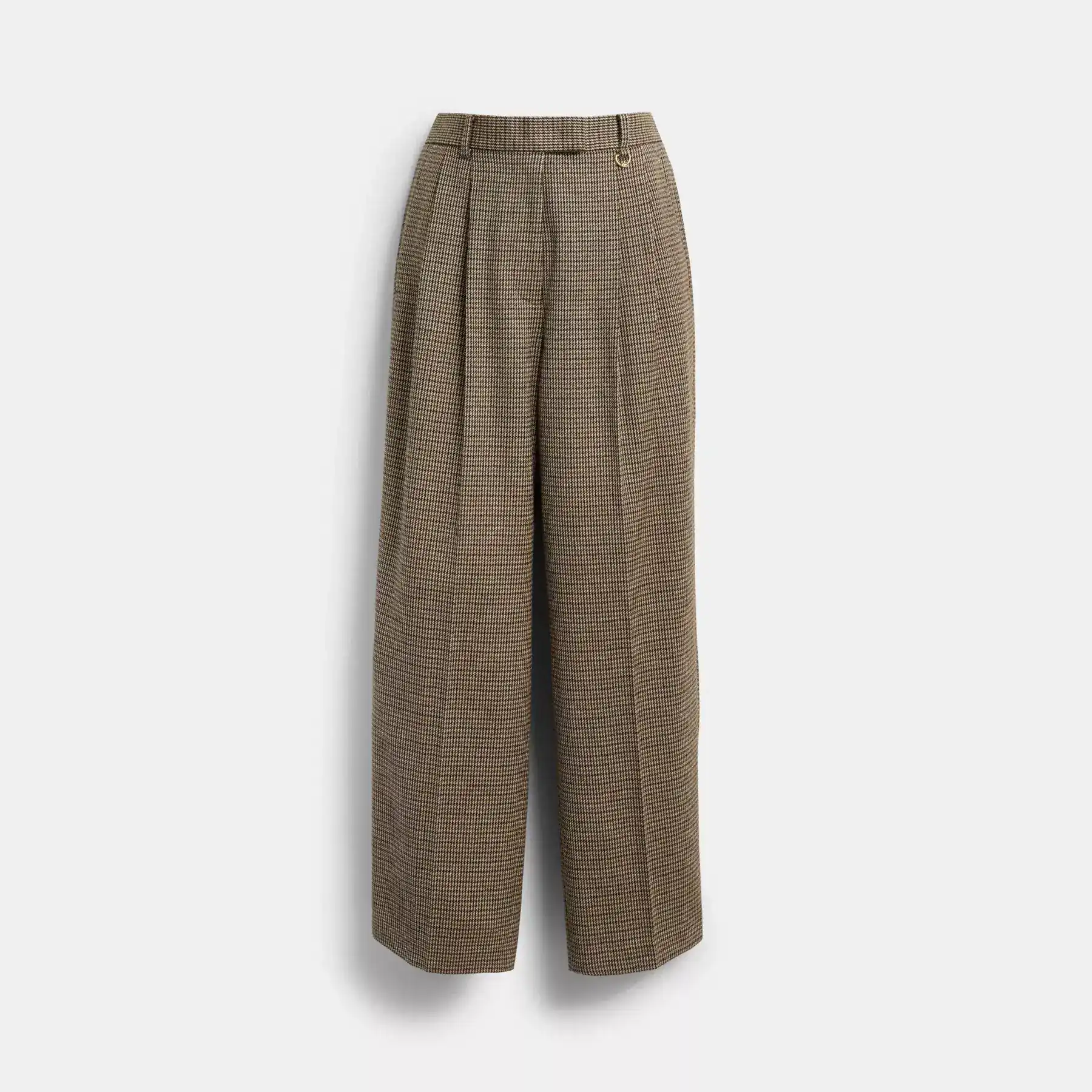 Wool Pants Brown Multi